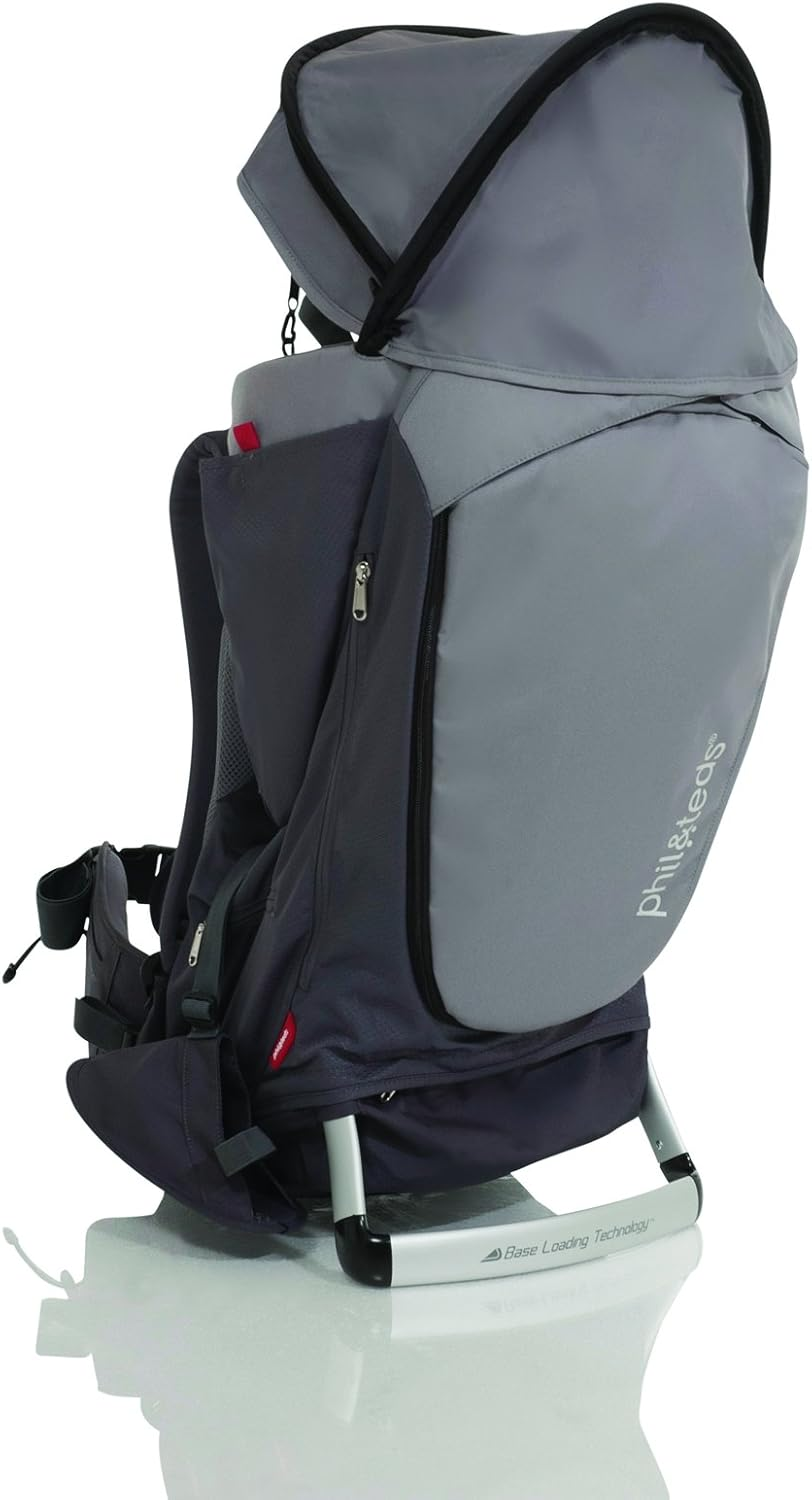 Phil&Teds Escape Baby Carrier, Charcoal/Charcoal - Red/Charcoal image number 4