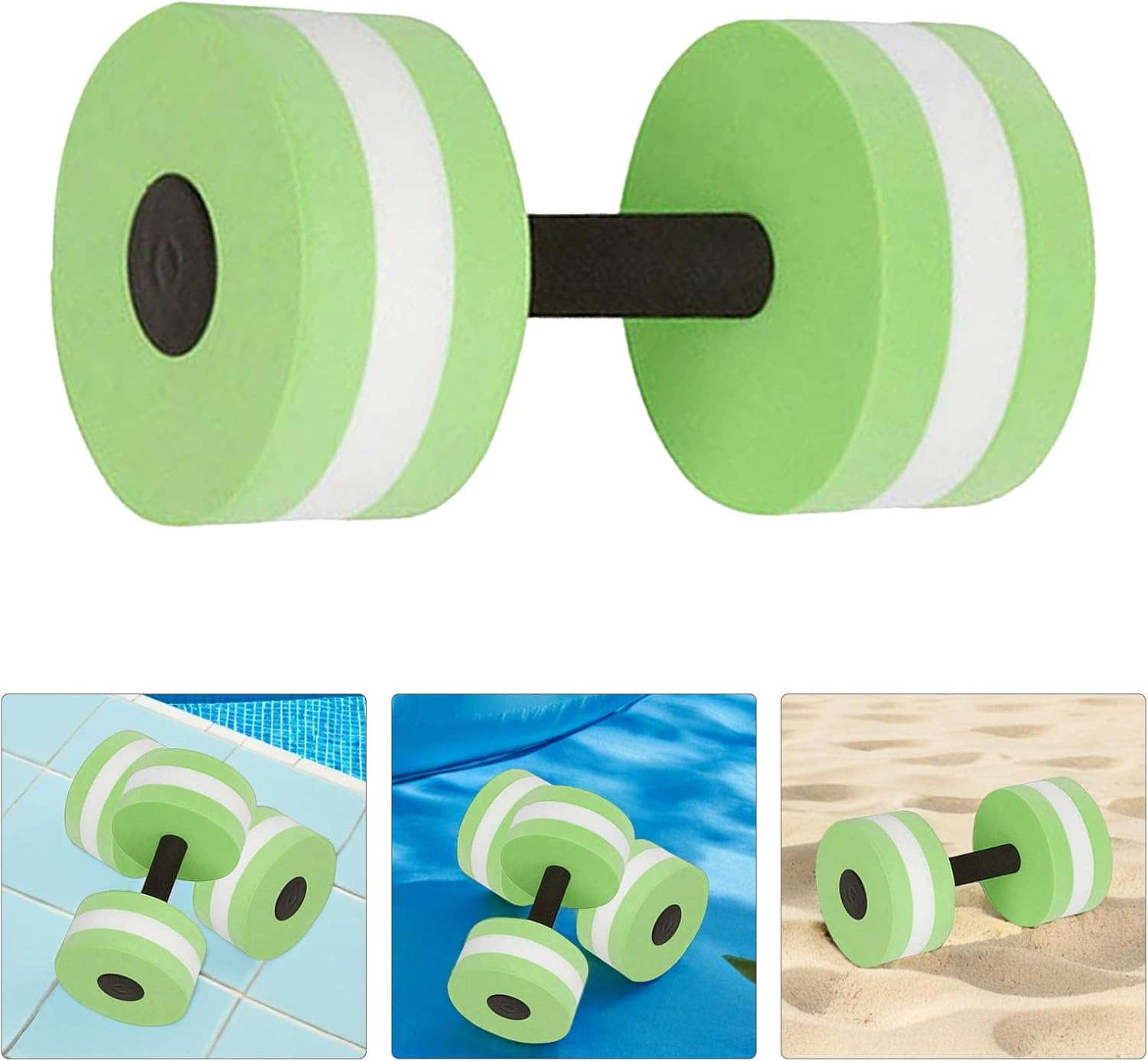 JOINPAYA Water Dumbbells for Pool Aquatic Exercise Eva Resistance Barbells for Water Aerobics Fitness Workouts image number 3
