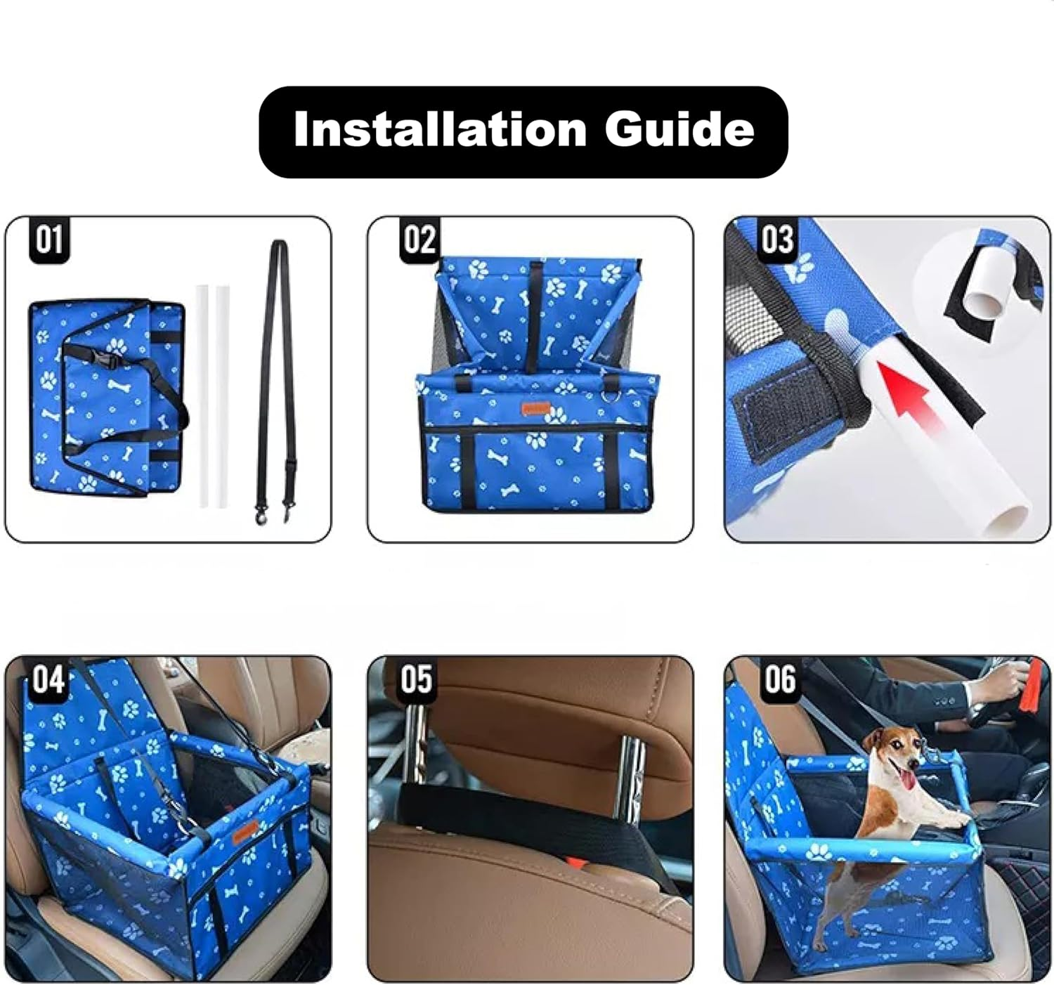 Dog Car Seat Booster - Perfect Car Booster Seat for Dogs, Large Pet Car Booster, Ensures a Safe and Comfortable Ride (Silver) image number 1