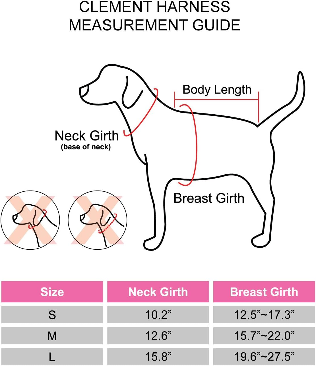 Pinkaholic New York Dog Clothing Clement Harness, L