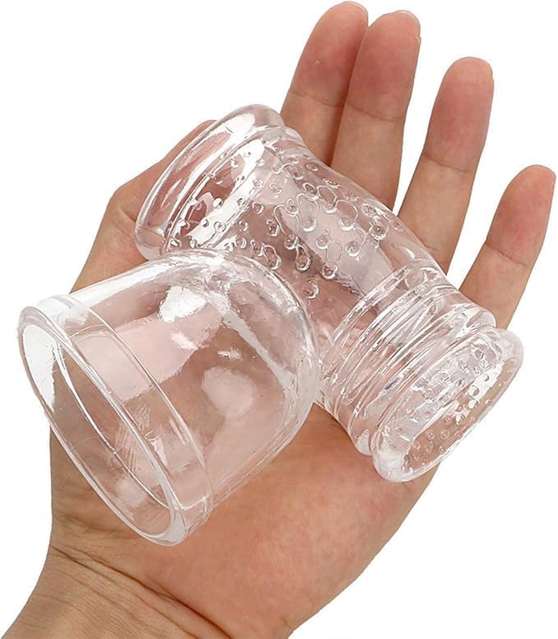 Male Masturbation Wand Attachment Ribbed Male Masturbator Wand Attachment for Full Size Massager Wands Sex Toy image number 1