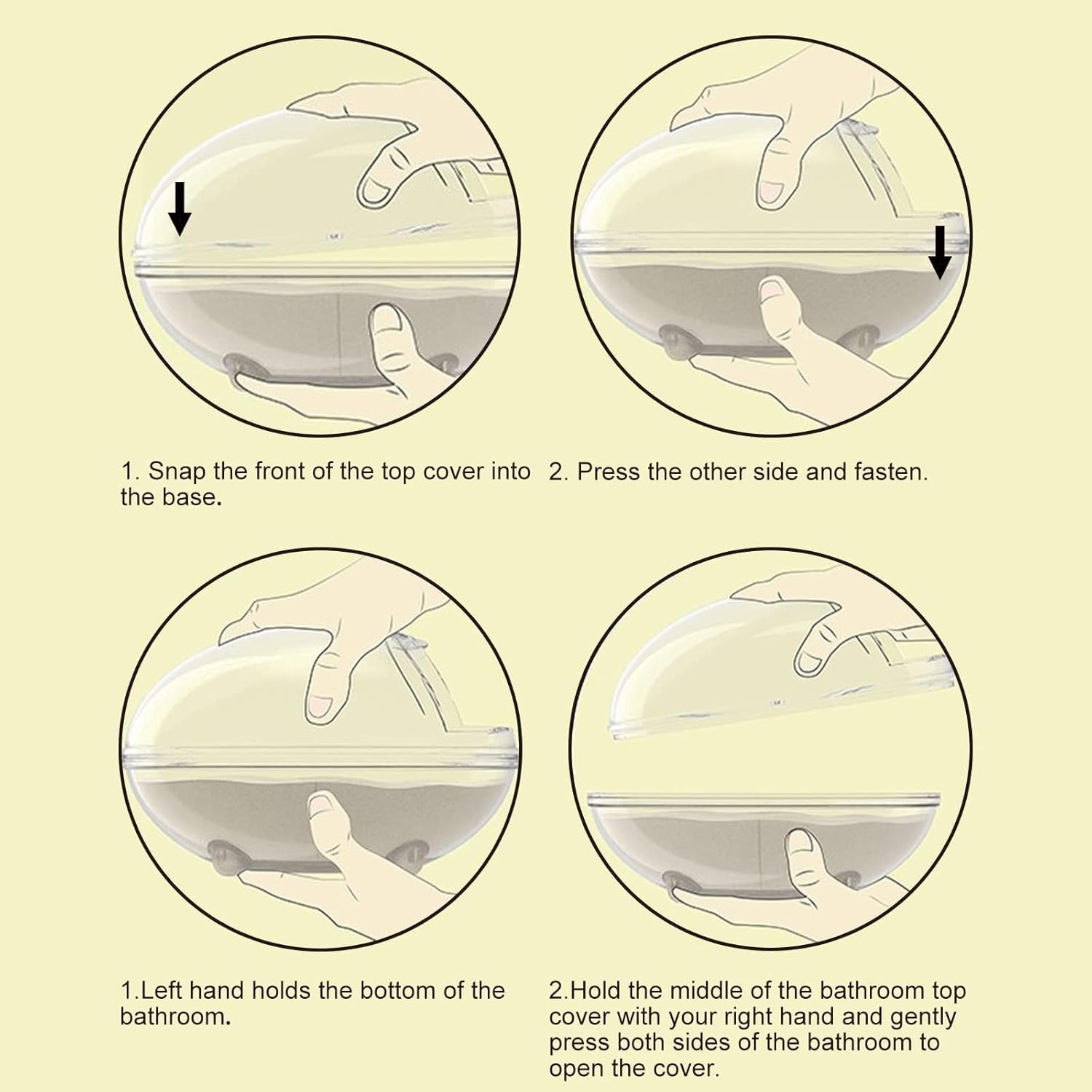 Hamster Sand Bath, Pet Bath, Hamster Toilet, Sand Bathroom, Container Small Animal Sauna Sandpit for Hamsters, Guinea Pigs, Ferrets, Gerbil Chinchilla (S) image number 4