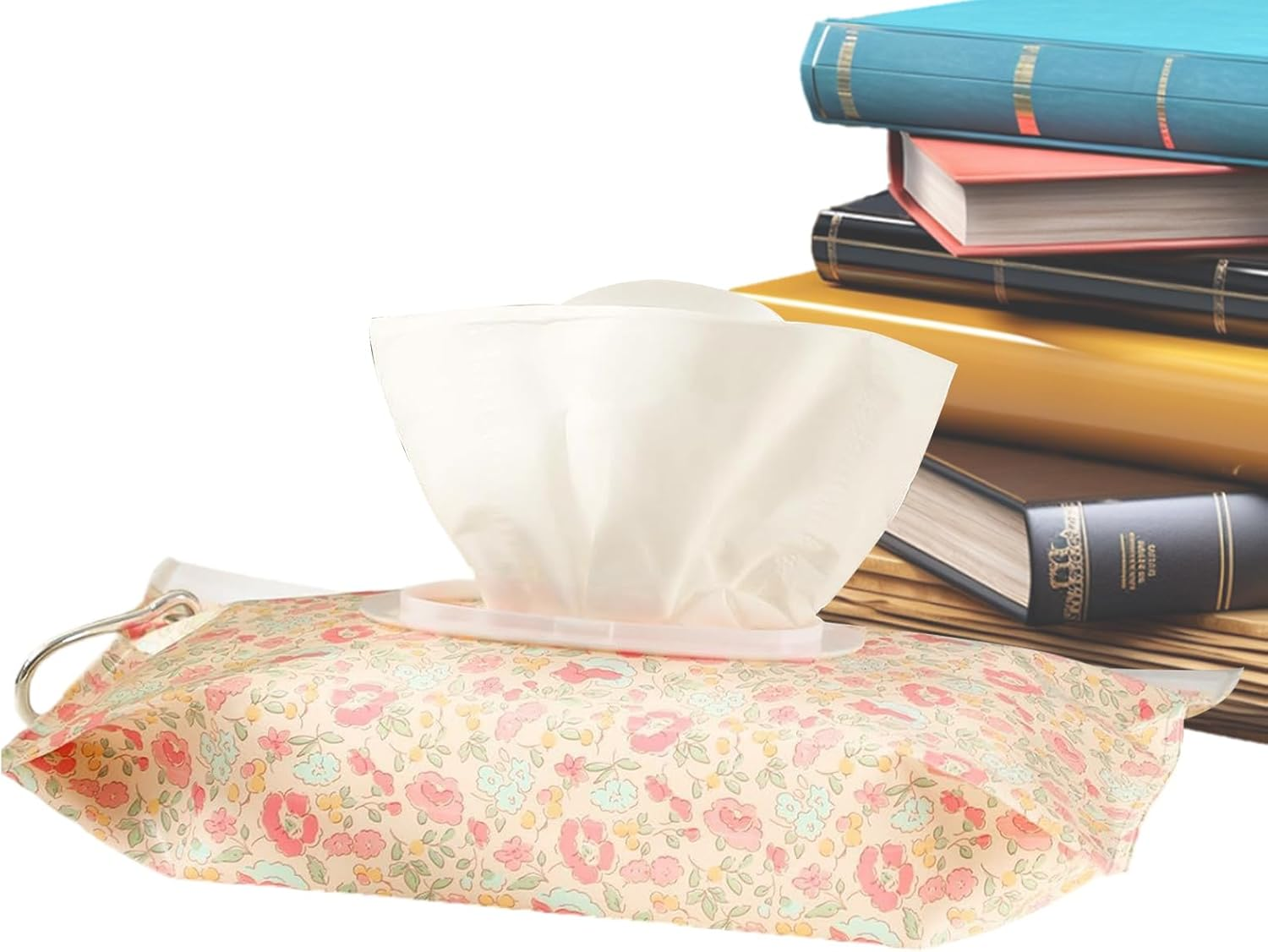 Travel Baby Wipes Case,Wipes Holder | Refillable Airtight Reusable Quick Access Container for Travel Bathroom Girl Stroller image number 3