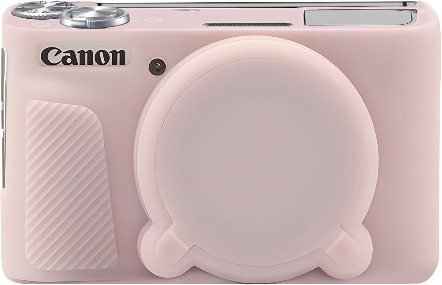 Elonbo SX740 SX730 Camera Case, Soft Silicone Case for Canon Powershot SX740/SX730 HS Camera, Lightweight Skin Rubber Protective Cover for SX740 SX730 with Removable Lens Cover, Black