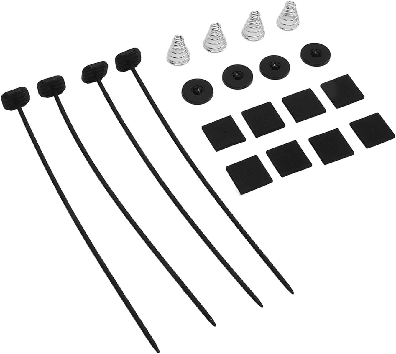 2 Set Fan Mounting Kit through Radiator Fan Mount Kit for Electric Cooling Fan and Transmission Cooler