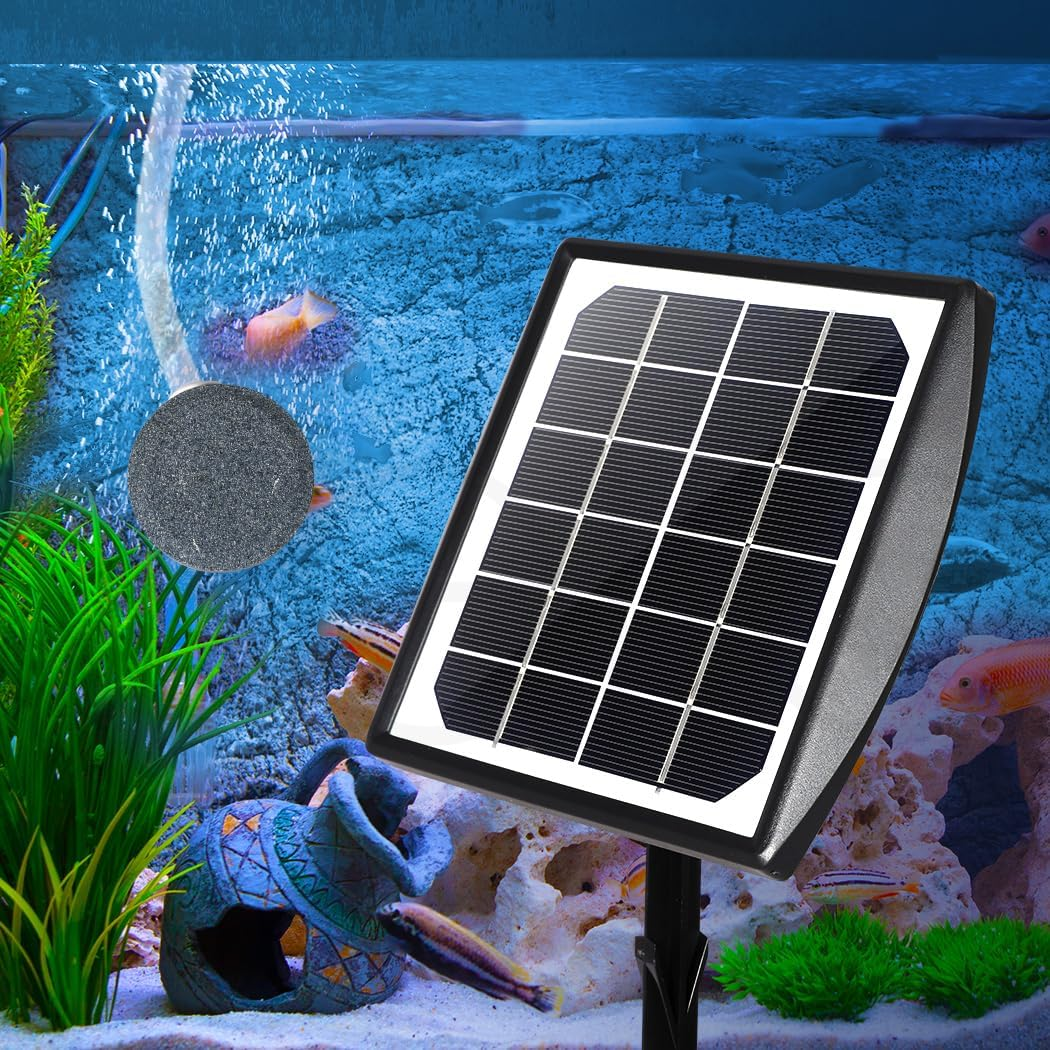 Solar Oxygenator Air Pump Solar Oxygen Pump Powered Pool Water Pond Aquarium Outdoor Fish Tank image number 4