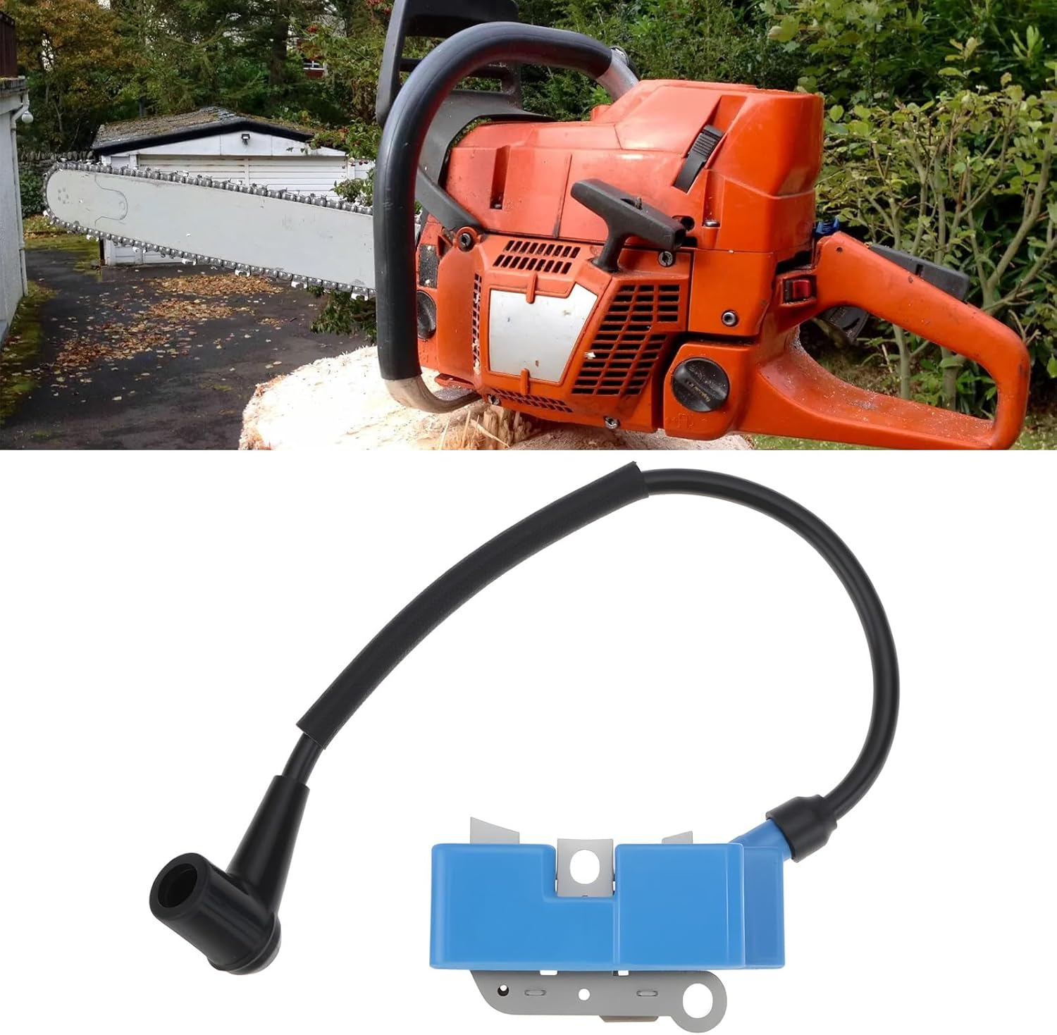 Emsea Lawn Mower Chain Saw Ignition Coil 522795403 Compatible with HUSQVARNA 365 372XP Lawn Mower Accessories image number 2