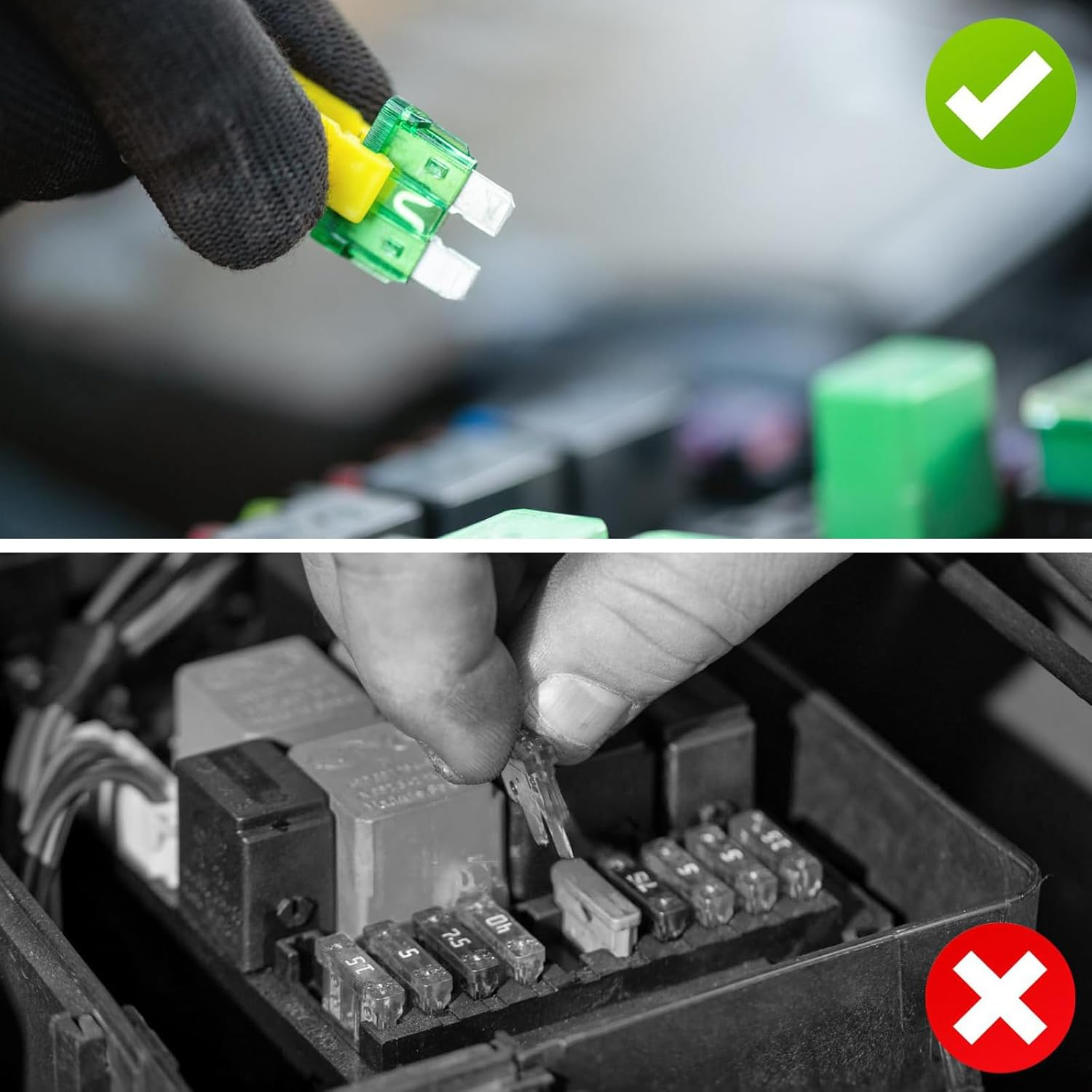 8 PCS Fuse Puller, Plastic Car Fuse Pull Tool, Automotive Glass Fuse Puller Fuse Extractor Tool for Car Motorcycle Truck Fuses image number 5