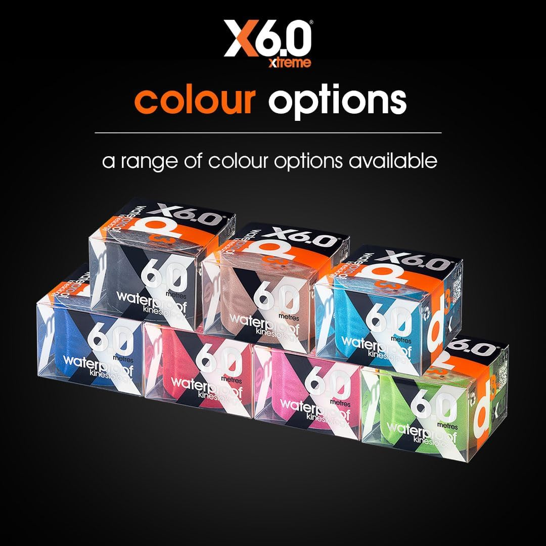 D3 Extreme Waterproof Kinesiology Sports Fitness Training Tape, 6.0 Metre Length, Pink image number 5