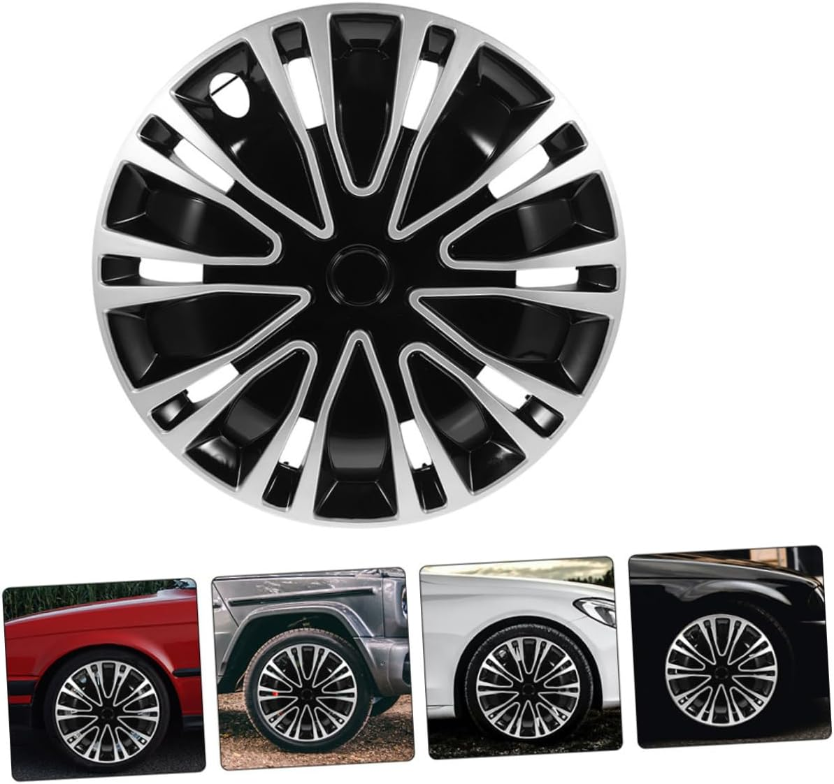 GETAJGHSD 2Pcs Hubcap Decoration Automotive Wheel Hub Cover Car Hub Caps for Vehicle Wheel Caps for Cars image number 1