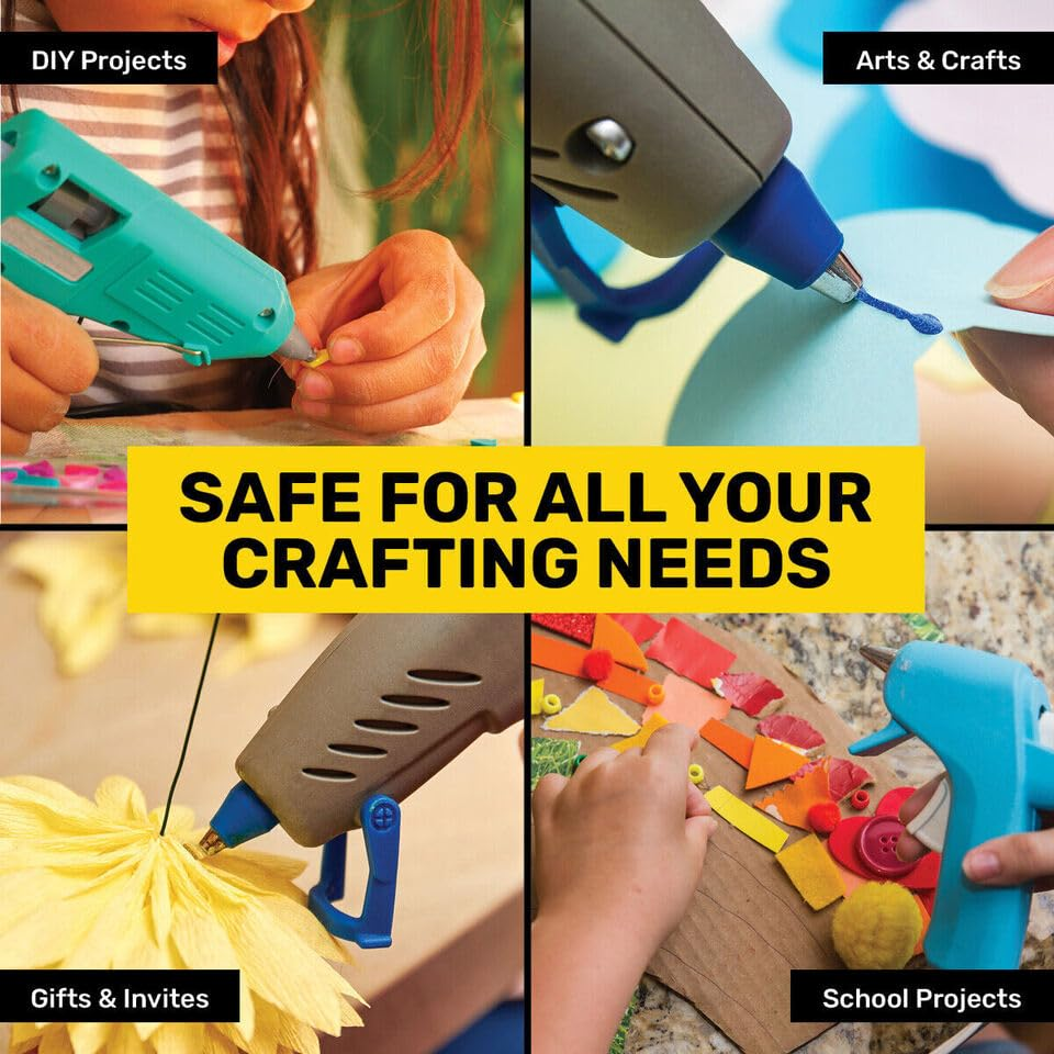 Leona Co Colored Glitter Hot Glue Sticks Full Size, 10 PCS 11Mm Dia X 100Mm Long Hot Melt Glue Sticks, 5 Colorful EVA Adhesive Purpose Glue Stick Standard for DIY Art Craft Stamp Repairs Gluing Projects image number 5