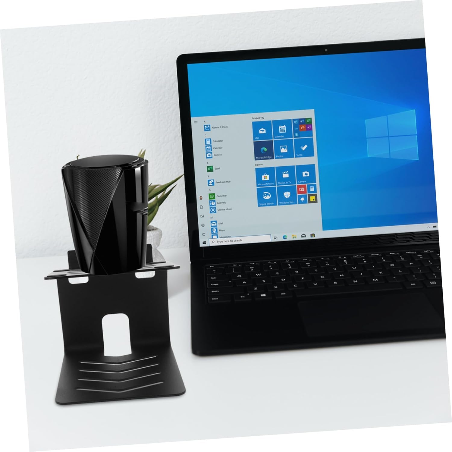 Alasum Audio Elevated Rack Metal Speaker Stands for Desktop Hifi Speaker Cooling Stand Storage Computer Gaming Desk image number 3