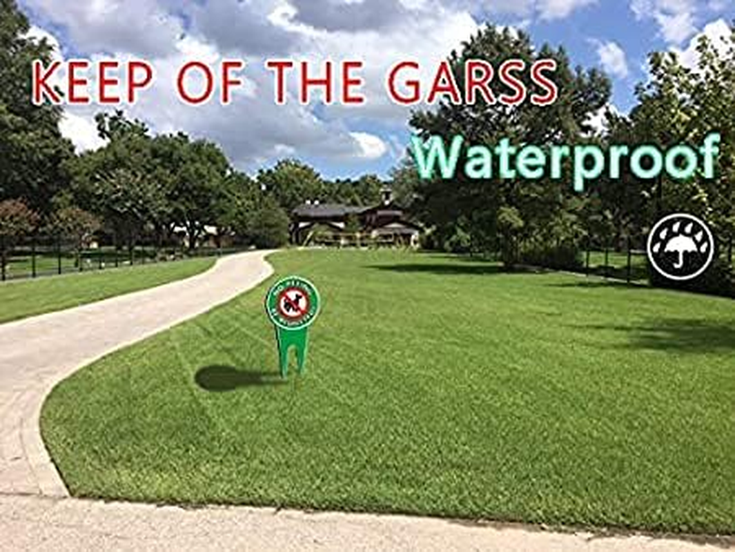 Eletina Art Lawn Decoration No Peeing Be Respectful Dog Sign Stop Dogs from Pooping and Peeing on Your Lawn Sign Politely Reads Please Be Respectful Protect Your Property! (6 X 12 in 1 Piece No image number 1