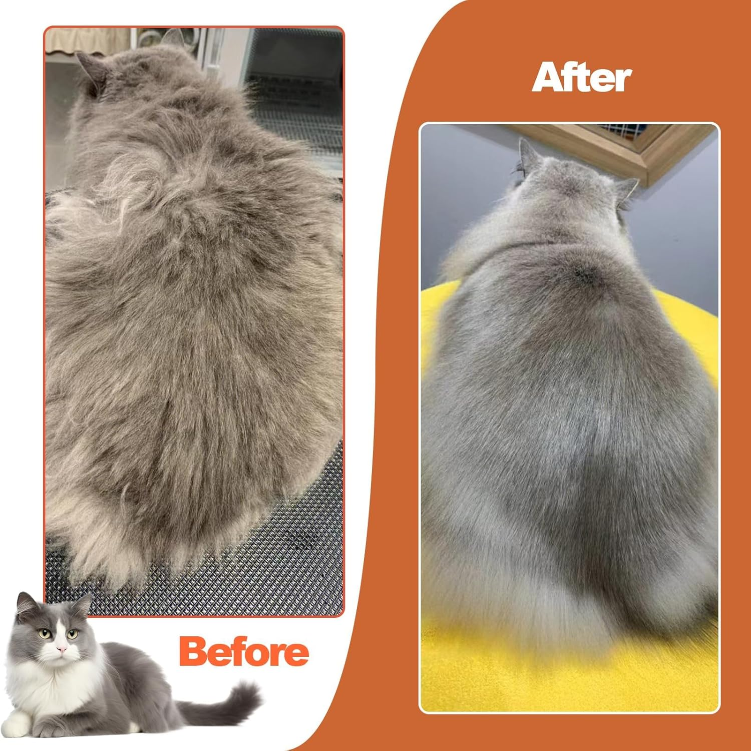 ACE2ACE Cat Dog Brush, Self Cleaning Slicker Brush for Shedding, Removes Loose Undercoat, Mats and Tangled Hair, Massage Grooming Comb for Long and Short Haired Pets,White image number 1