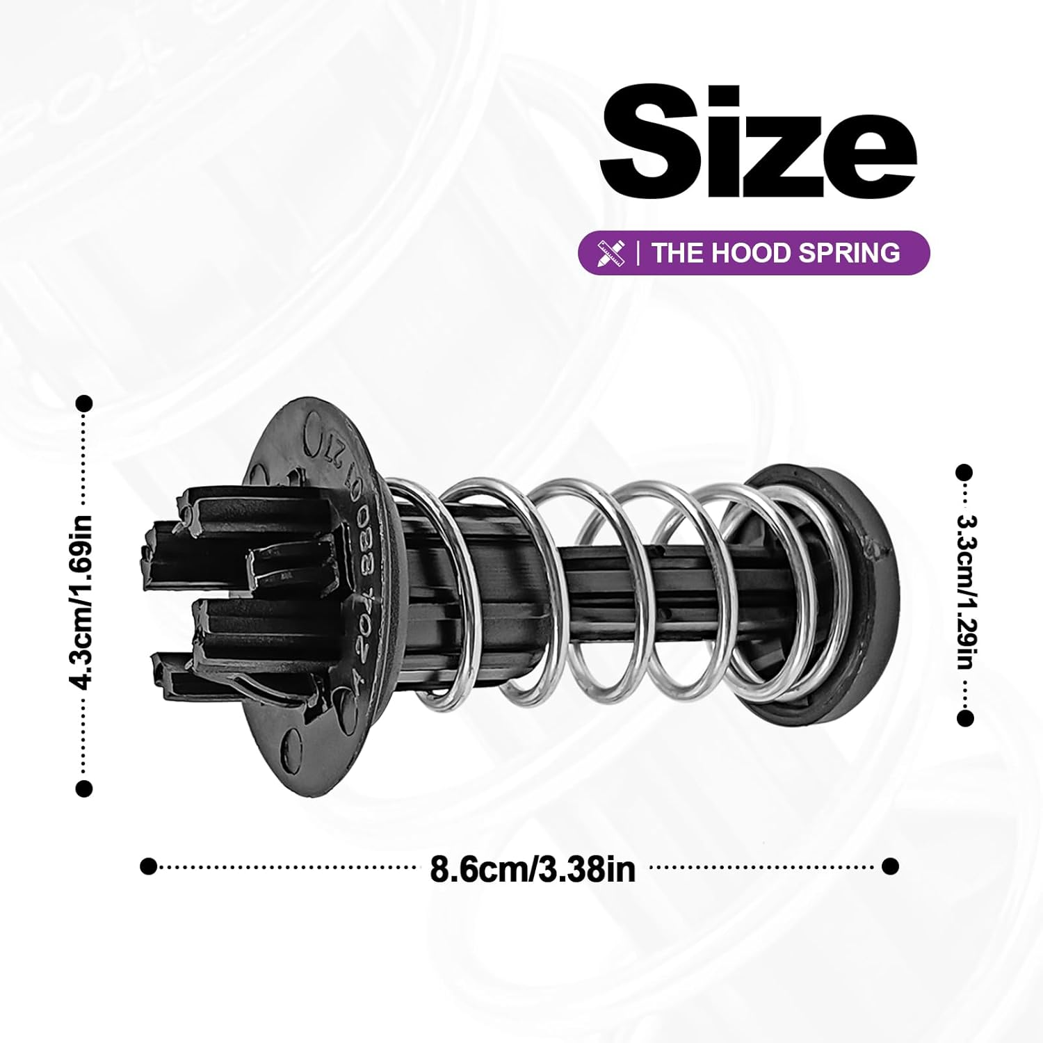 Syudwen A2048800227 Hood Catch Spring Safety Engine Hood Spring, Engine Cover Safety Clip Buffer Compatible with Mercedes Benz X204 W204 C300 W212 C350 2 Pack Black image number 6