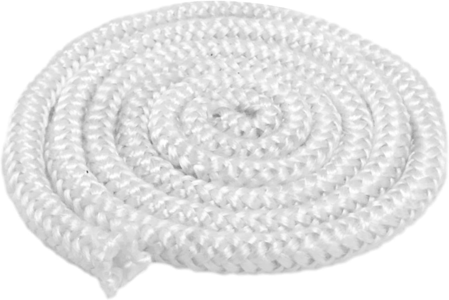 Fireplace Seal Rope Cord 2 Meter Gasket Cord High Density Fire Resistance Fibreglass Rope Stove Rope Door Seal Gasket 1 Piece, 6Mmx2M