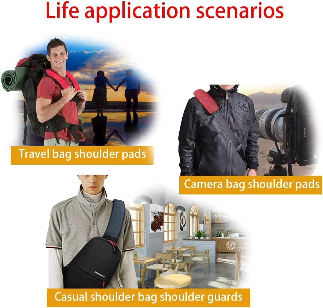 XINLIYA 2PCS Car Seat Belt Cover, Soft Shoulder Strap Covers Harness Pads, Safety Leather Seatbelt Comfort Driving Cushion Protect Your Neck and Shoulder Universal for Car, Truck, SUV (Pink) - Black image number 3