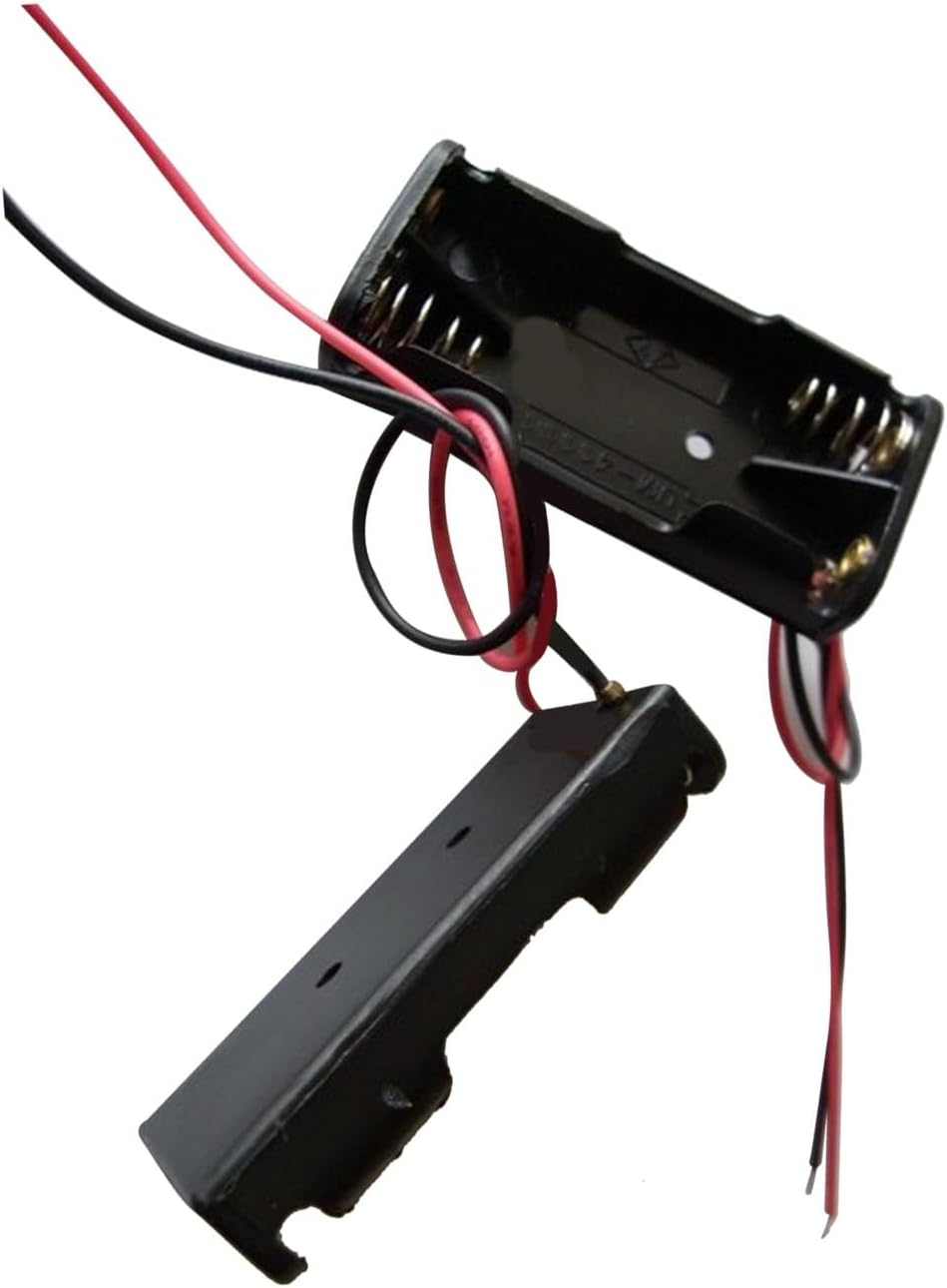 AAA Battery Holder Case, 3V Output Compact 2 AAA Batteries Box with Wire, for Various Devices image number 4