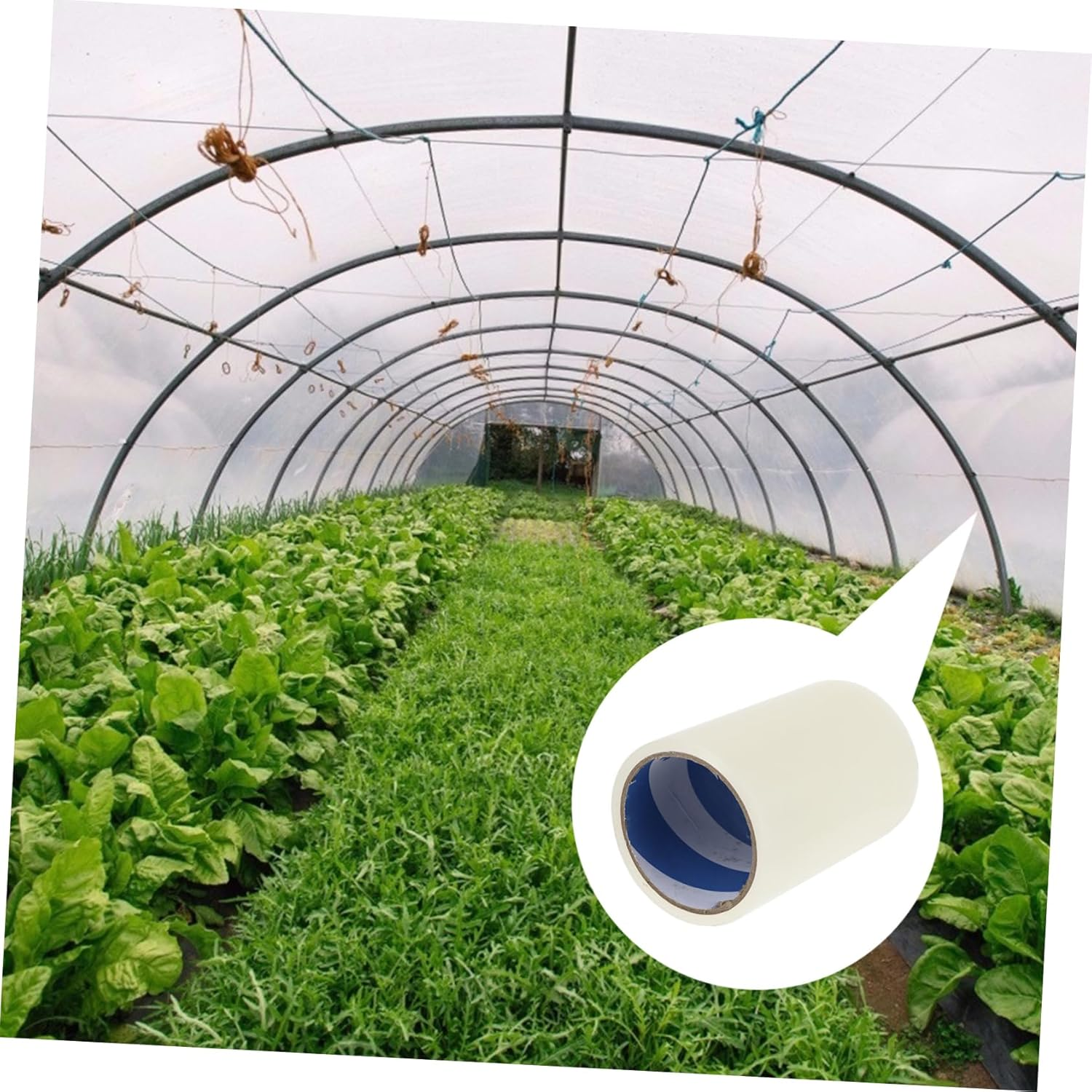 Hohopeti 2Rolls Polyethylene Greenhouse Repair Tape -Resistant Adhesive for Sealing and Patching Greenhouses Tents and Outdoor Equipment image number 5