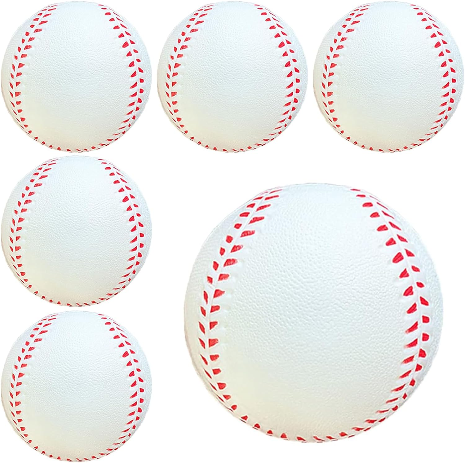 6 PCS Soft Foam Baseballs, 6Cm Mini Baseballs for Teenager, Sports Squeeze Balls for Practice Training, Professional Outdoor Foam Baseballs, Portable Indoor Training Stress Balls for Beginners image number 5