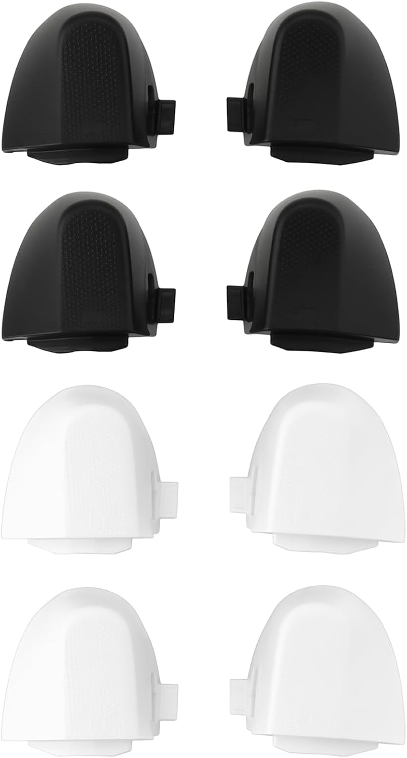 VGOL 4 Pairs LT RT Trigger Buttons Compatible with Xbox Series X | S Controllers (Black and White) image number 2
