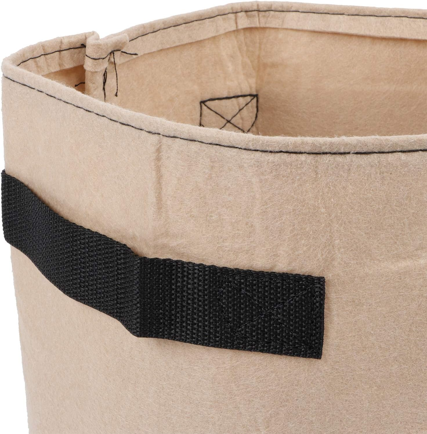 4Pcs Vegetable Grow Bags,Breathable Felt Plant Growing Fabric Pots, Indoor Outdoor Grow Containers Gardening Tool for Vegetables Flowers Plants Herbs Fruits Nursery image number 2