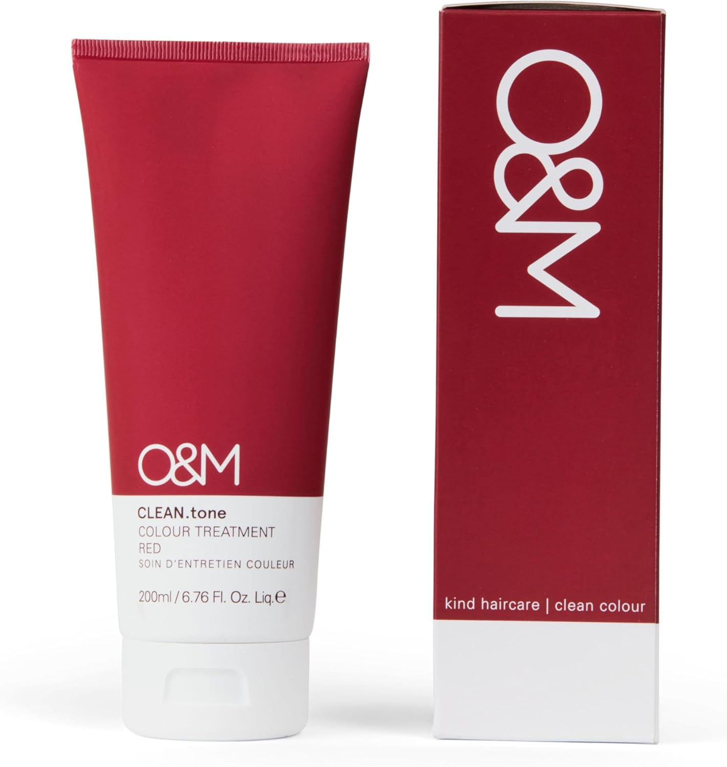 O&M Clean.Tone Red Colour Treatment for Brown to Dark Blonde Hair- 200Ml- Clean from Sulfates, Parabens, Silicones, MIT, Phthalates,Triclosan, Propylene Glycol & Gluten, PETA Certified, Vegan and Cruelty Free image number 3