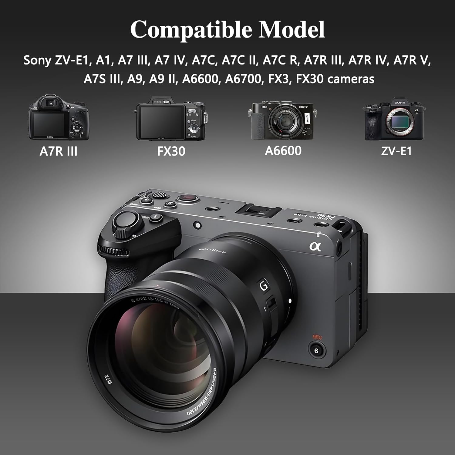 Tectra USB-C to NP-FZ100 Dummy Battery, Continuous Power Supply for Sony ZV-E1, A7 III, A7 IV, A7S III, A7R III, A7R IV, A7R V, A7C,A1, A9, A9 II, A6600, A6700, FX3, FX30 Cameras image number 3