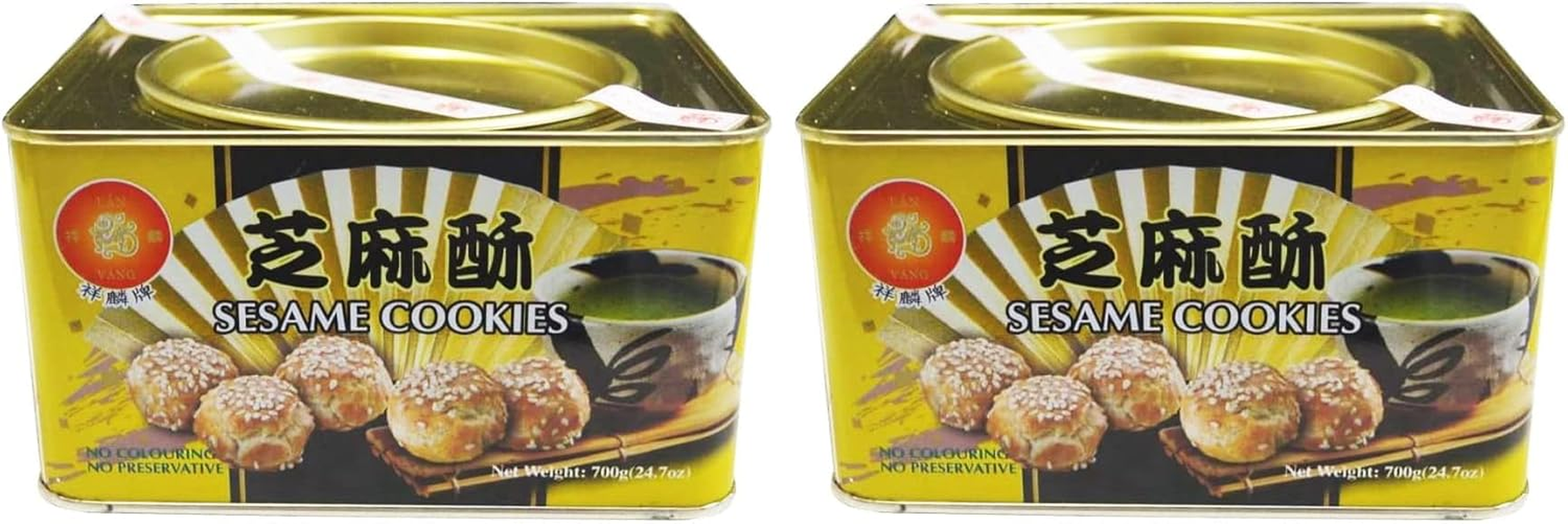 Lan Vang Sesame Cookies 700 G (Pack of 2)