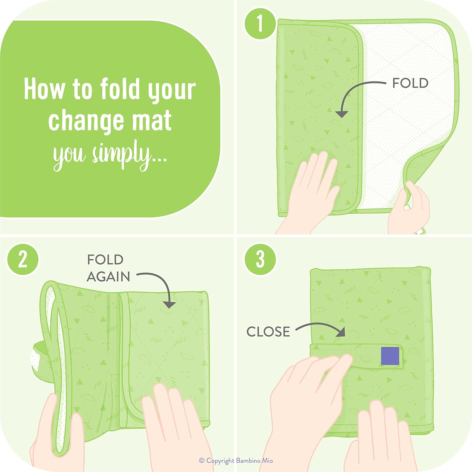 Bambino Mio, Baby Changing Mat, Cushioned, Lightweight and Portable image number 1