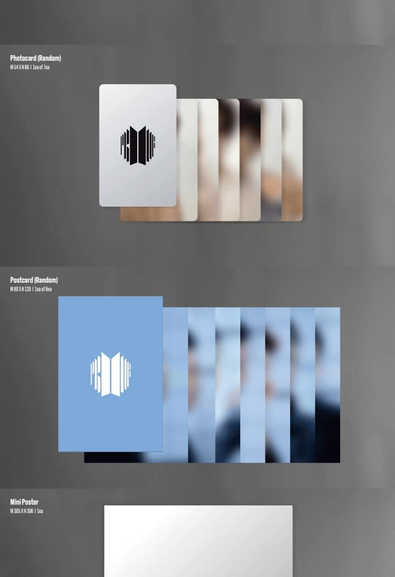 BTS Proof Anthology Album Compact Edition 3 Cd+1P Mini Folding Poster on Pack+80P Booklet+1P Photocard+1P Postcard+1Ea Discography Guide+Tracking Sealed
