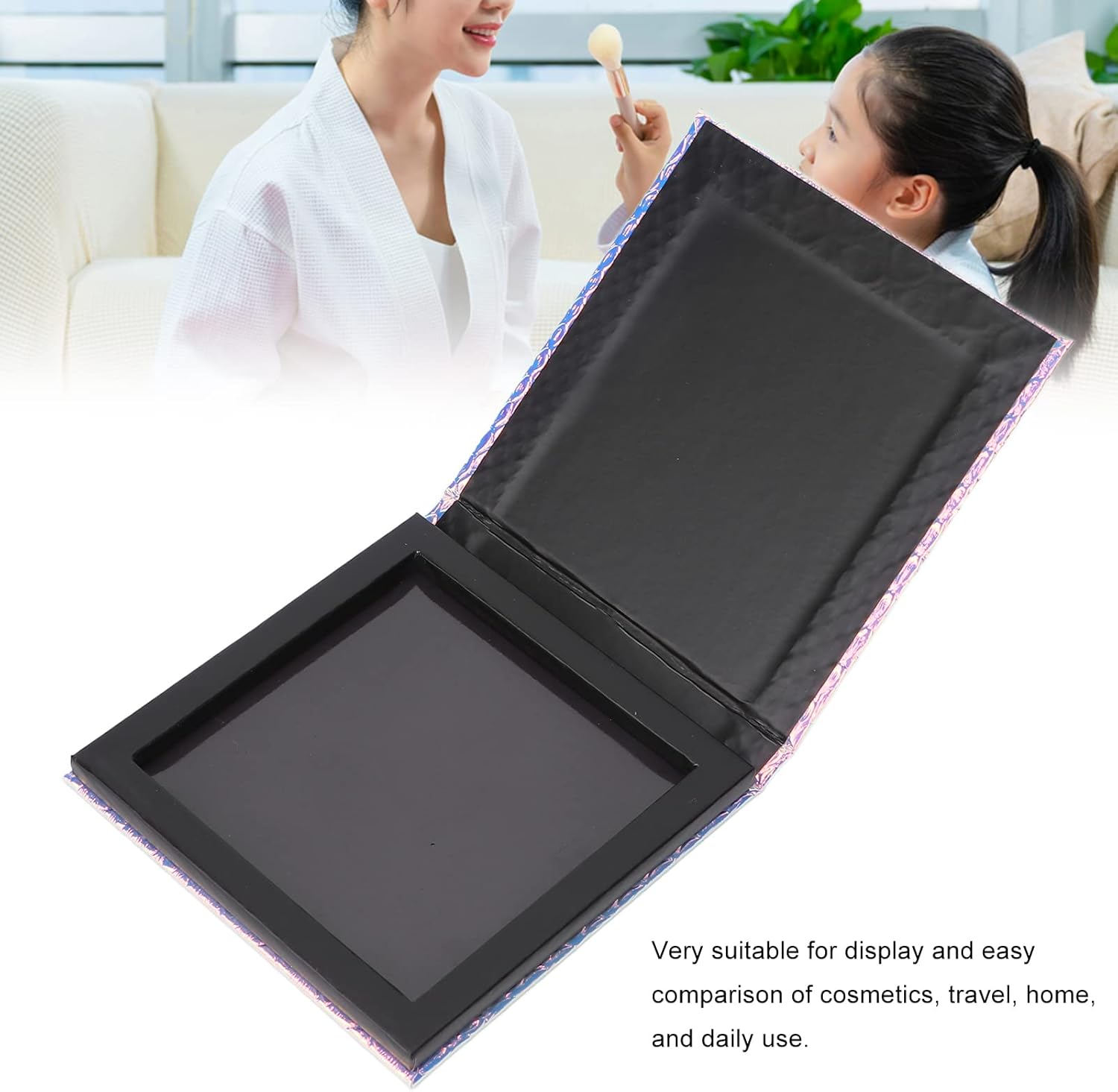 DIY Makeup Palette, Eye Shadow Palette Large Magnetic Cosmetic Makeup Case for Birthday Lipstick for Blusher image number 6