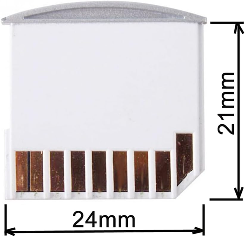 NFHK Micro SD TF to SD Card Kit Mini Adaptor for Extra Storage Macbook Air/Pro/Retina White image number 3