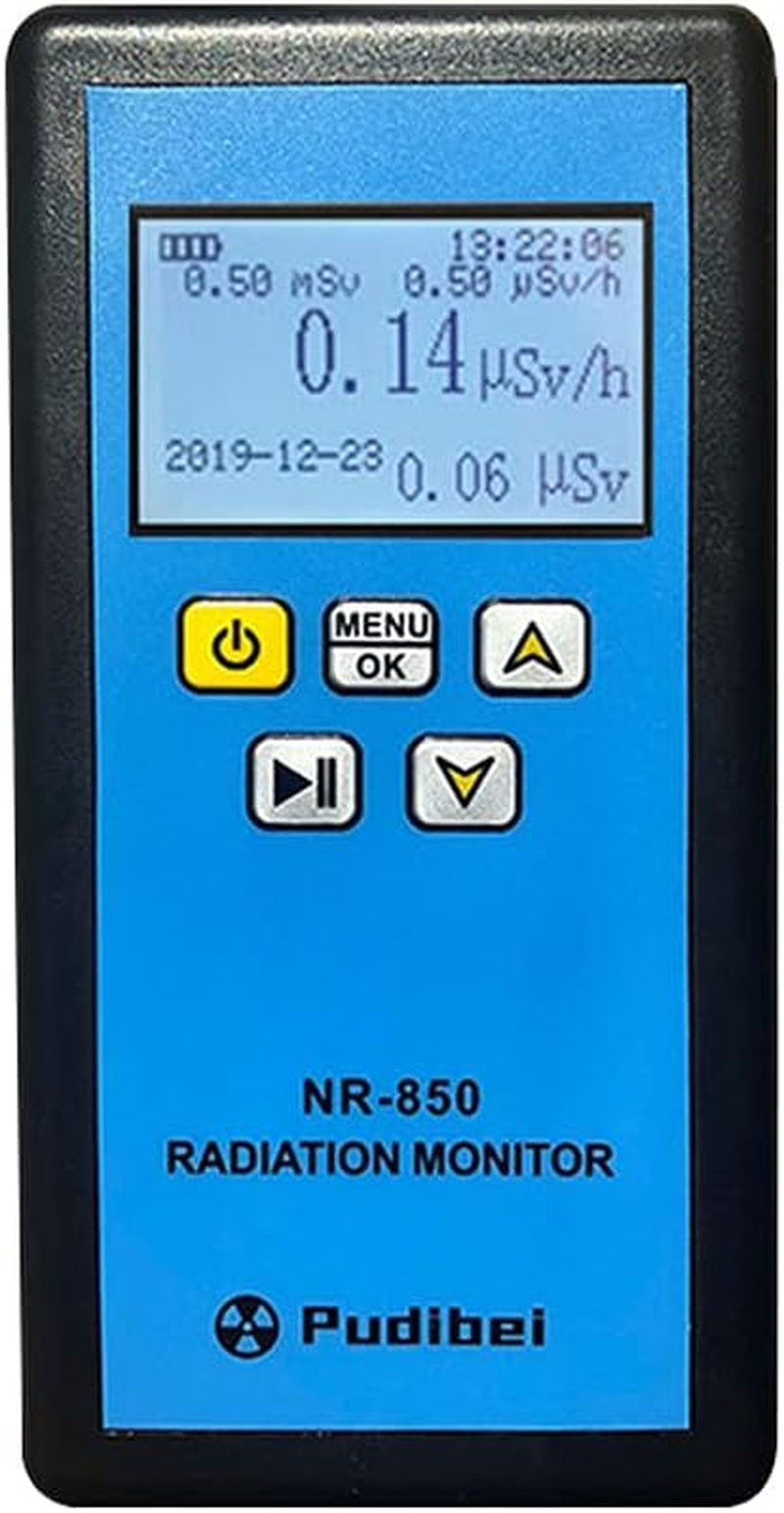 Yasao NR-850 Handheld Portable Nuclear Radiation Detector LCD Display Household Radioactive Tester Geiger Counter &Beta; Y X-Ray Detection Sound Vibrations Light Triple Alarm Nuclear Radiation Detector