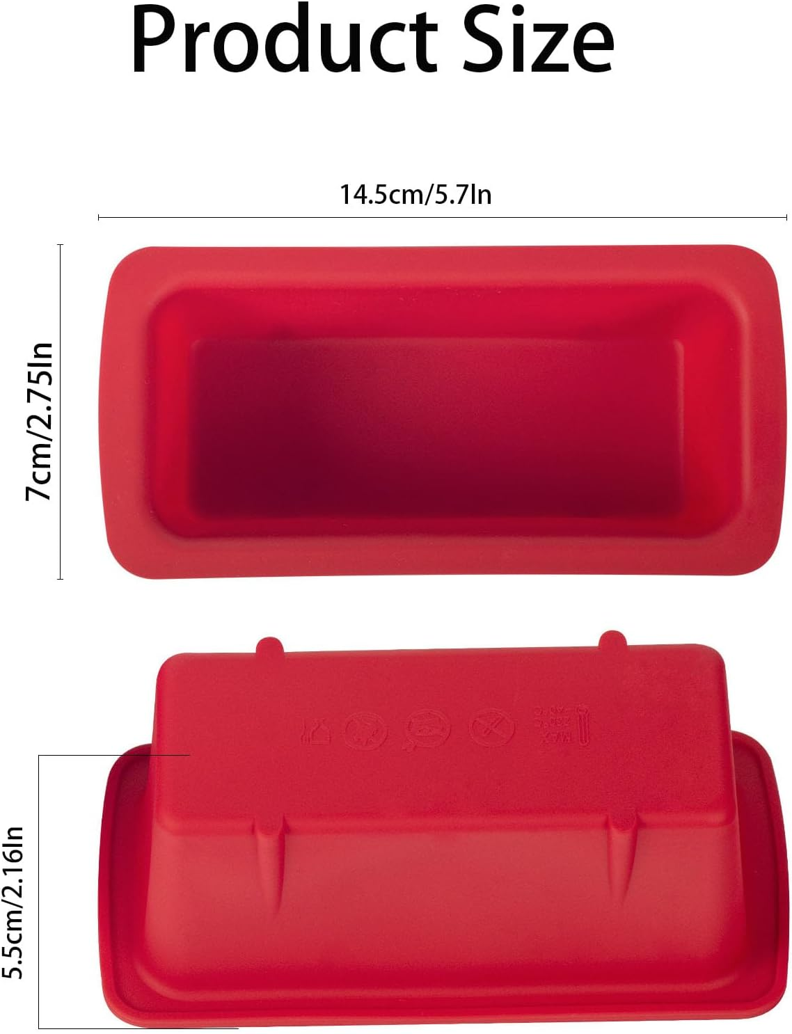 Mini Silicone Loaf Pan Set, 4Pcs Non-Stick Rectangle Silicone Bread Pan, Food Grade Mini Loaf Pans for Baking, Perfect for Bread, Cake, Brownies, Meatloaf, Ideal for Home Baking and Cooking Essentials image number 4