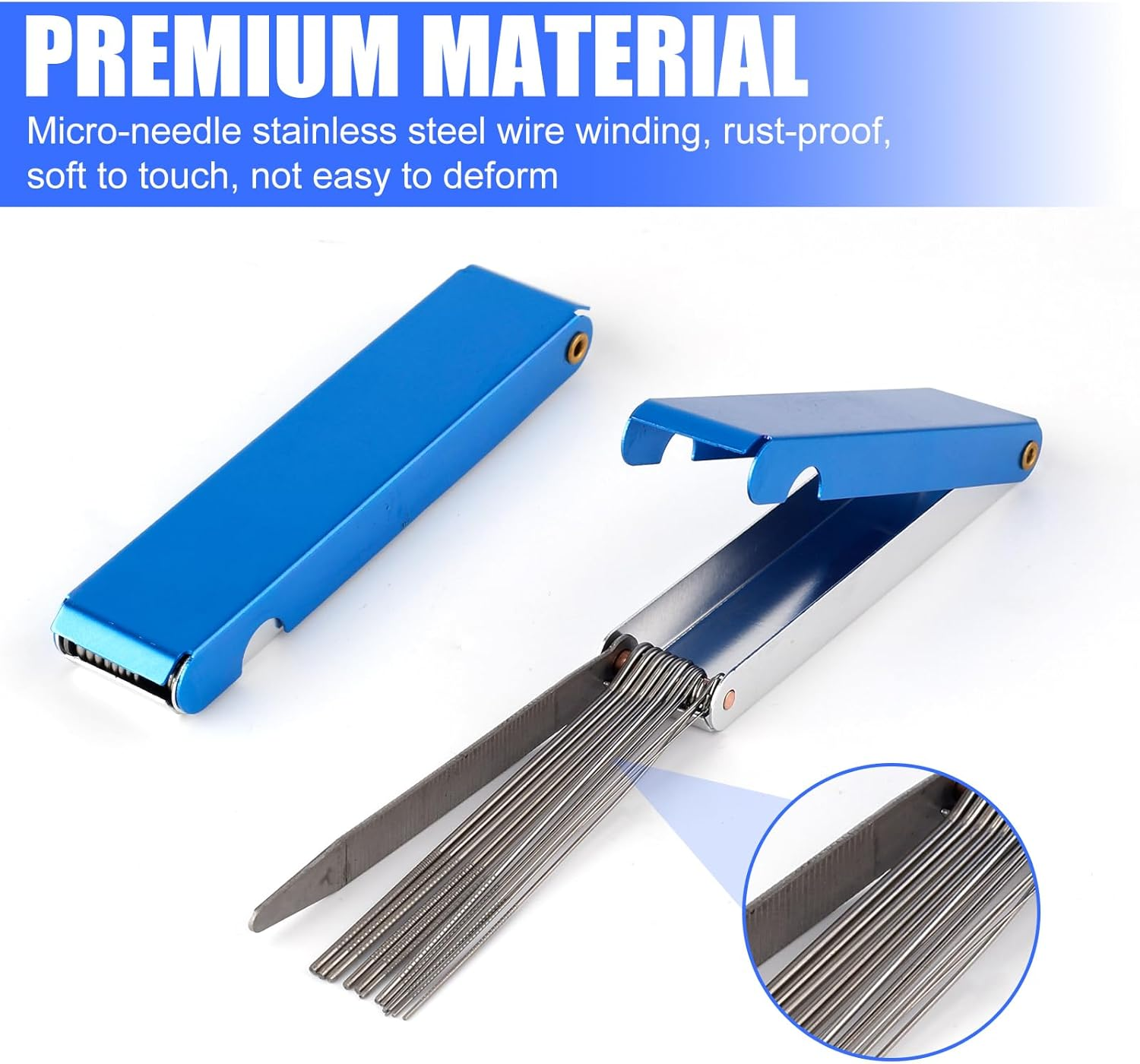 Gosknor Carburetor Cleaning Kit, Carb Cleaning Kit Carburetor Cleaner Torch Tip Cleaner Set with 10 Nylon Carb Cleaning Brushes, 20 Cleaning Needles, 2 Hex Wrenches and 2 Sharp Picks