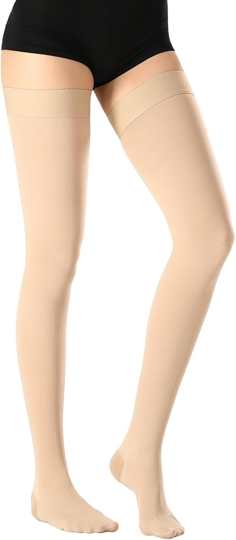 Thigh High Medical Compression Stockings for Women & Men, Firm Support 20-30 Mmhg,Treatment Varicose Veins Swelling