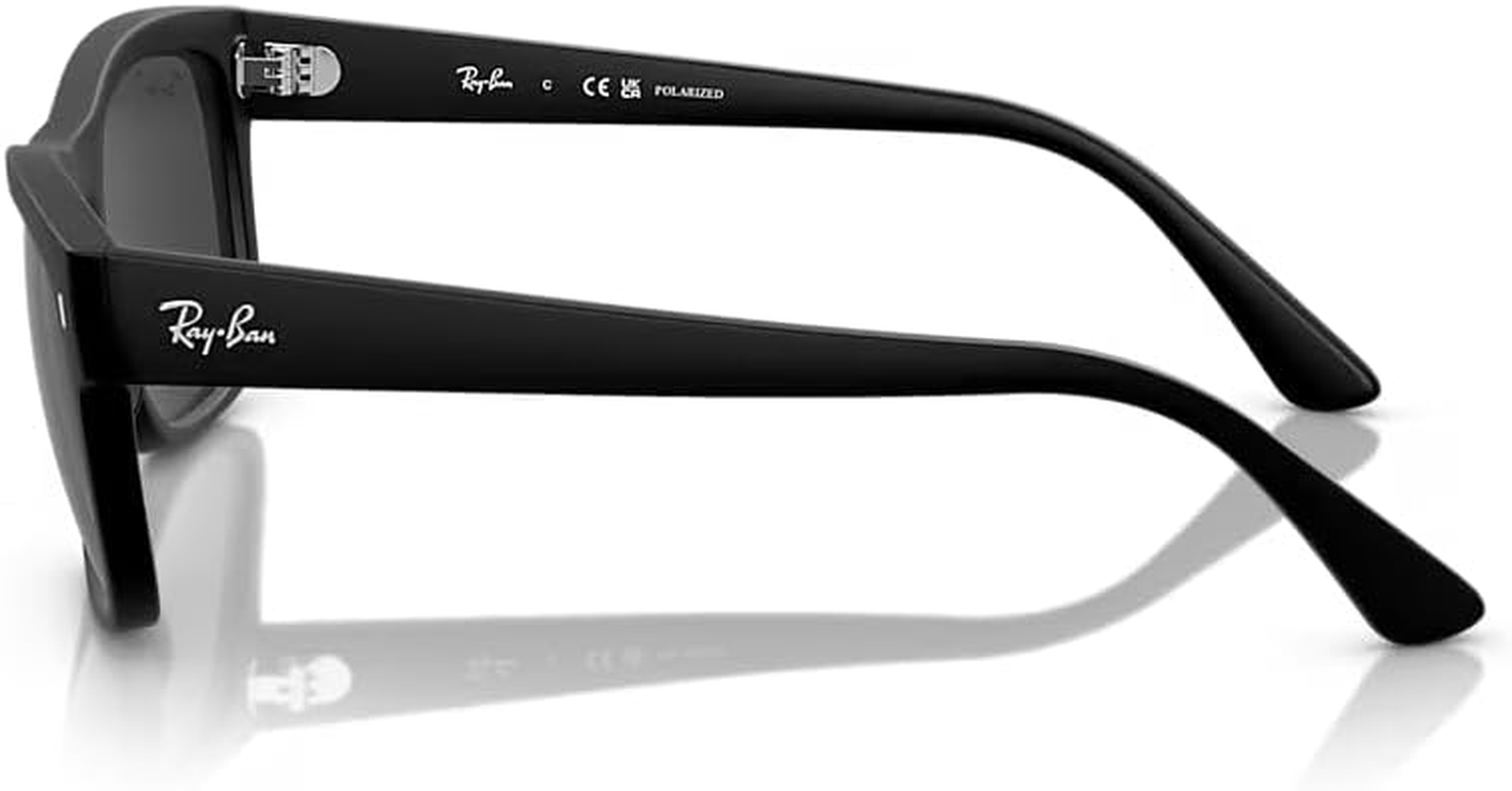 RAY-BAN Polarised Sunglasses, 0RB4428, Black & Black, 56Mm image number 1