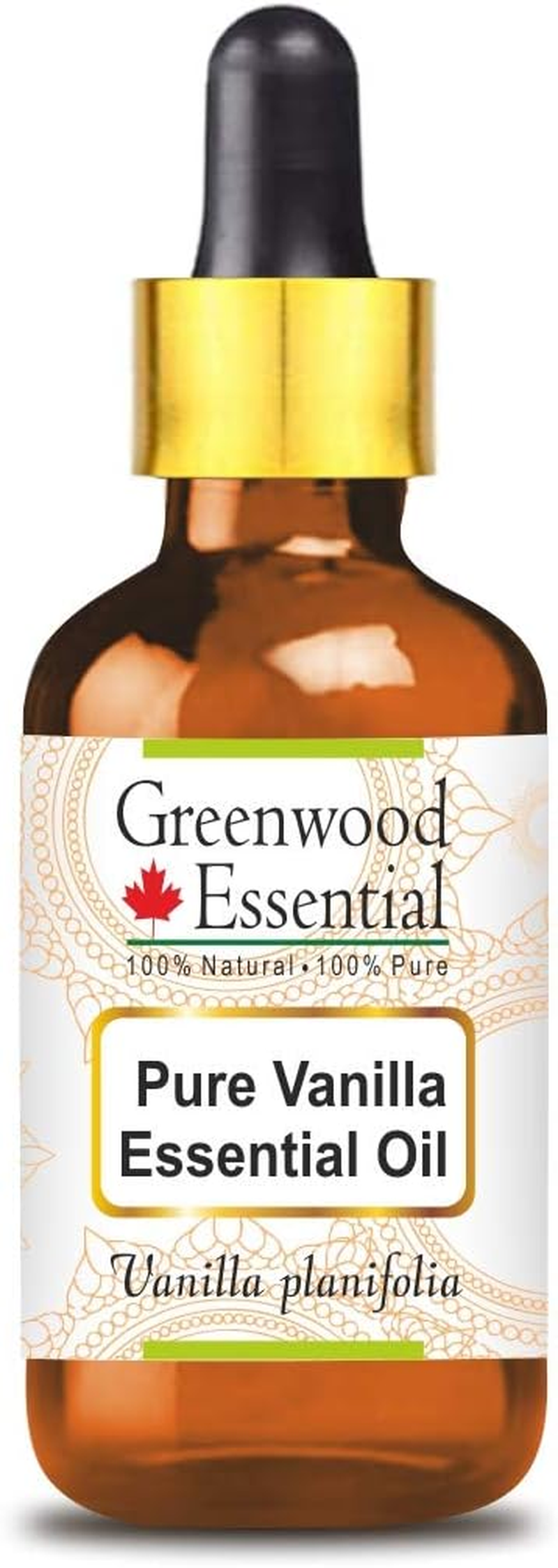 Greenwood Essential Pure Vanilla Essential Oil (Vanilla Planifolia) with Glass Dropper Steam Distilled for Personal Care 50Ml (1.69Oz) image number 6