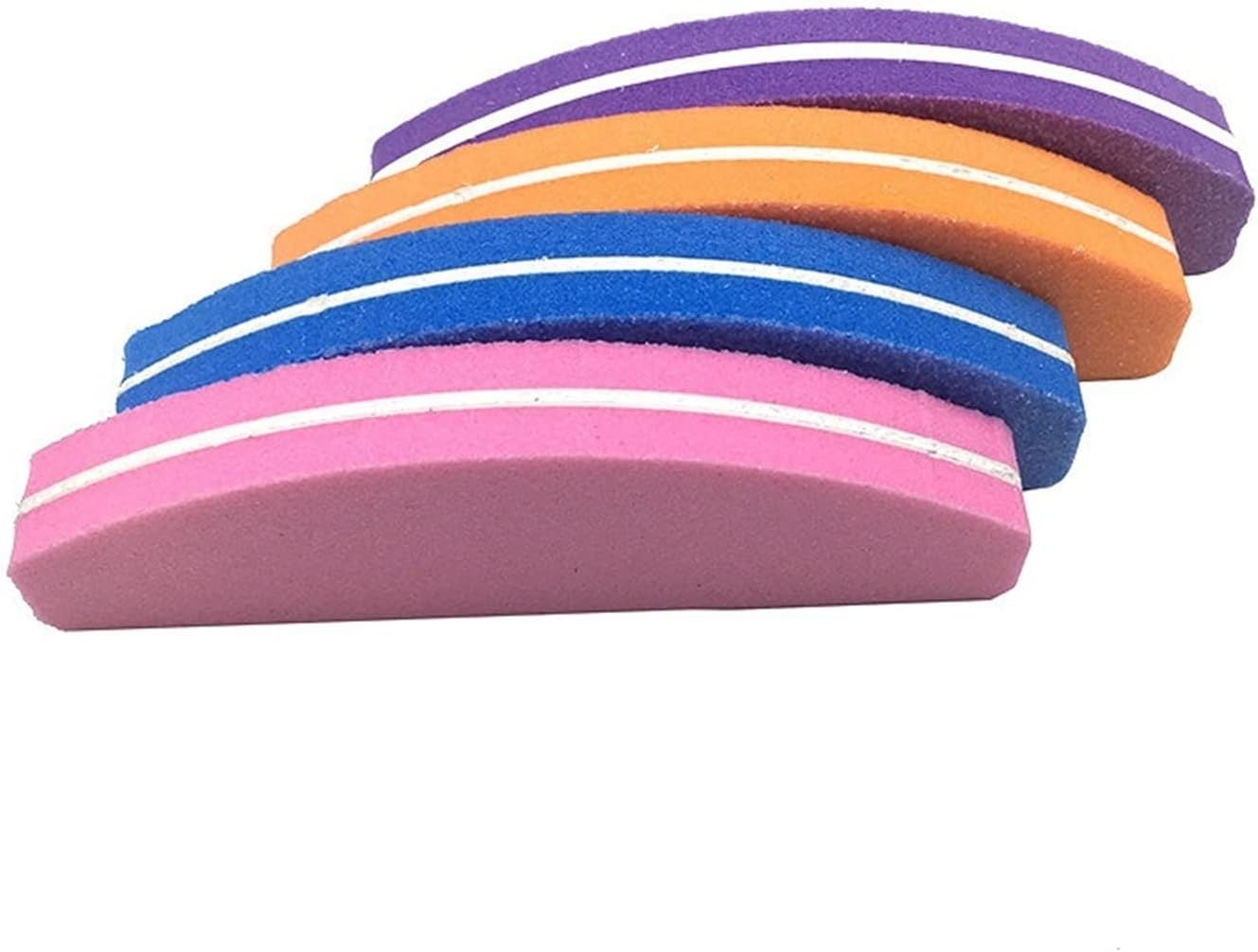 TRUSTTWO 40Pcs/Lot Color Mini Nail Files Buffer 100/180 Trimmer Buffer Lime a Ongle Nail Art Tools Washable Buffing Sanding File Sponge the New (Color : Pink) image number 4