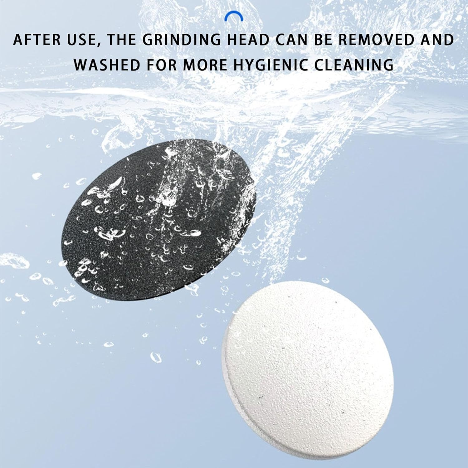 Electric Foot File, Rechargeable Foot Scrubber, Portable Foot Sanders, Removable Pedicure Tools, Foot Scrubber for Men, Foot Scrubber for Women, Electric Foot Care Tools, Callus Remover for Feet image number 2