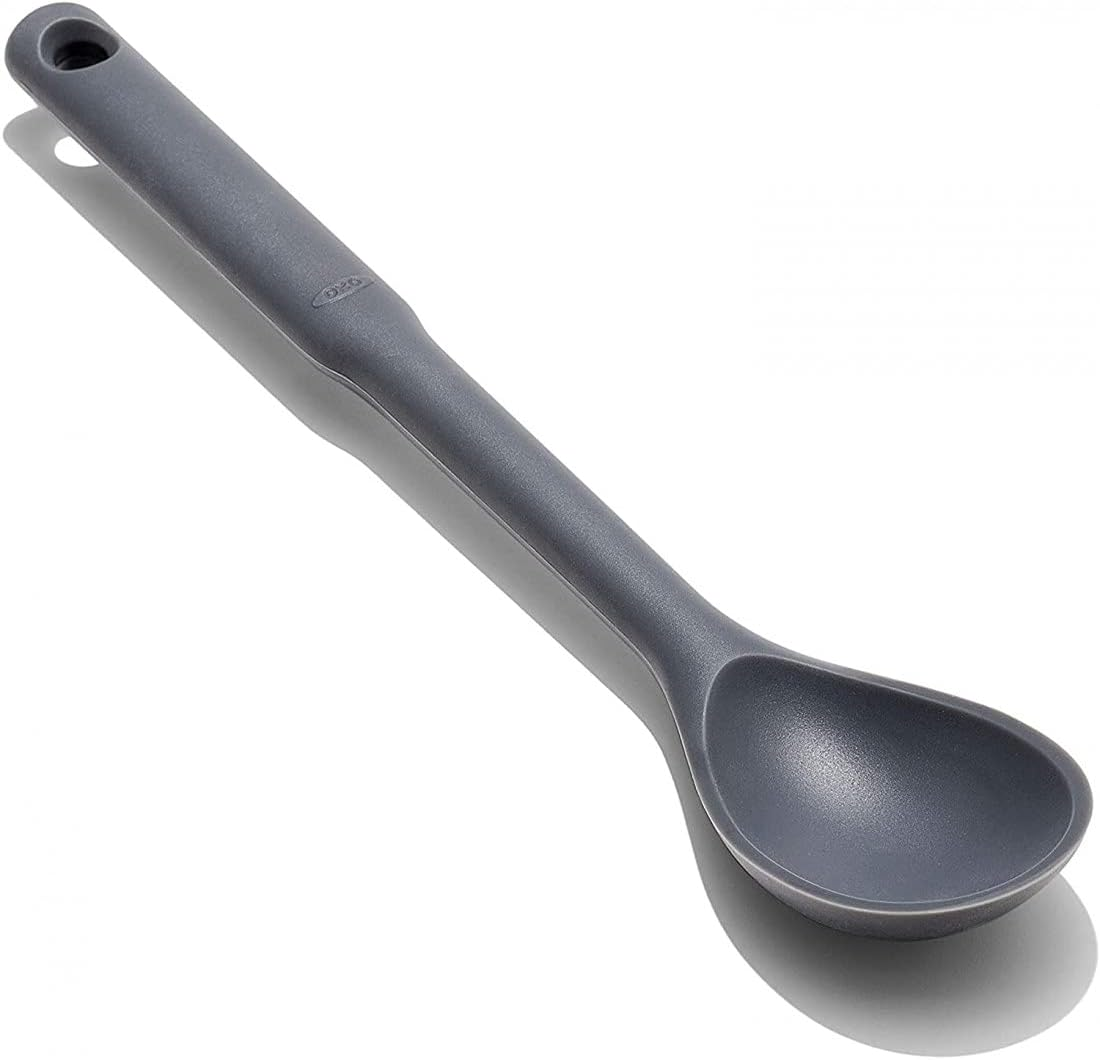 OXO 11281400 Good Grips Silicone Spoon, Peppercorn Grey image number 2