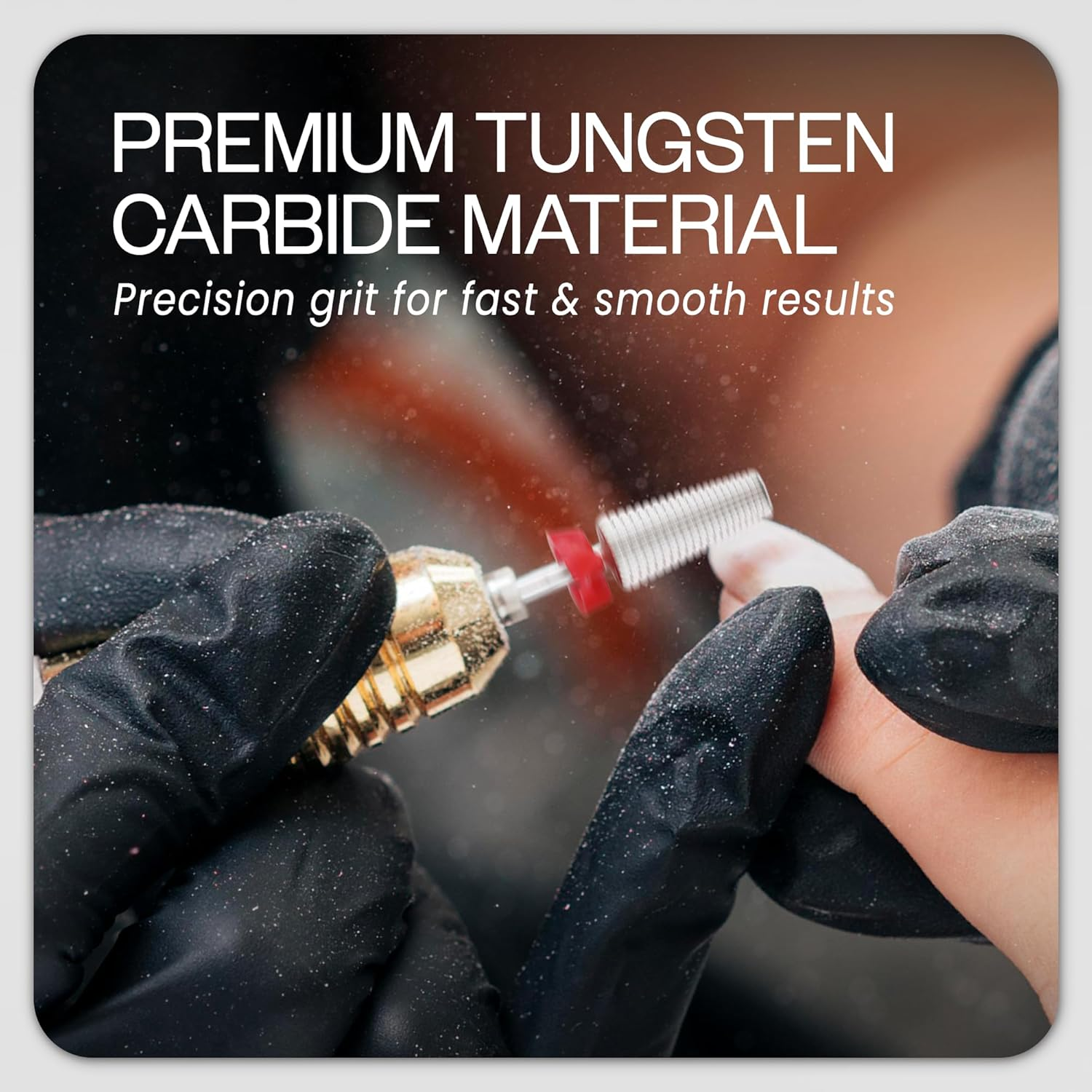 PANA Nail Carbide 5 in 1 Bit - Two Way Rotate Use for Both Left and Right Handed - Fast Remove Acrylic or Hard Gel - 3/32" Shank - Manicure, Nail Art, Drill Machine (Fine - F, Silver)