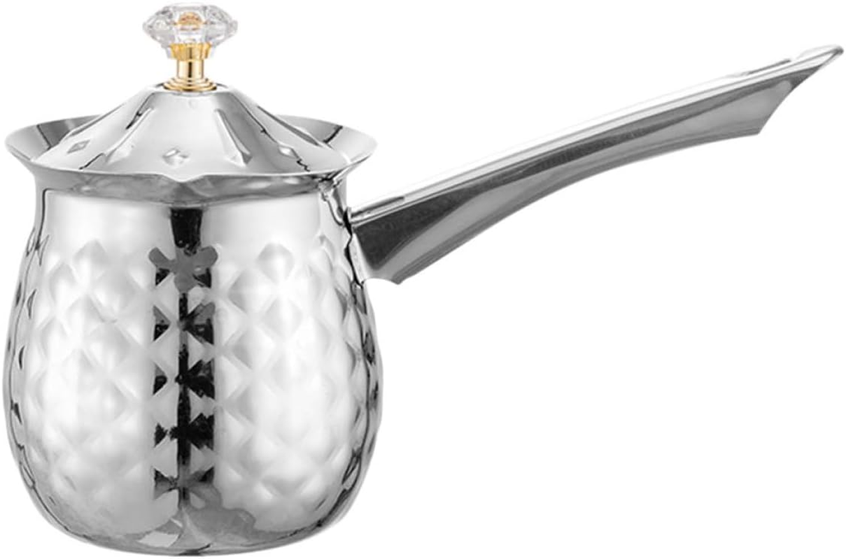 DECOMELODY Stainless Steel 200Ml Milk Frothing Pitcher with Spout, Wear-Resistant Coffee Steaming Jug, Convenient Kitchen Accessory for Espresso and Latte Art image number 3