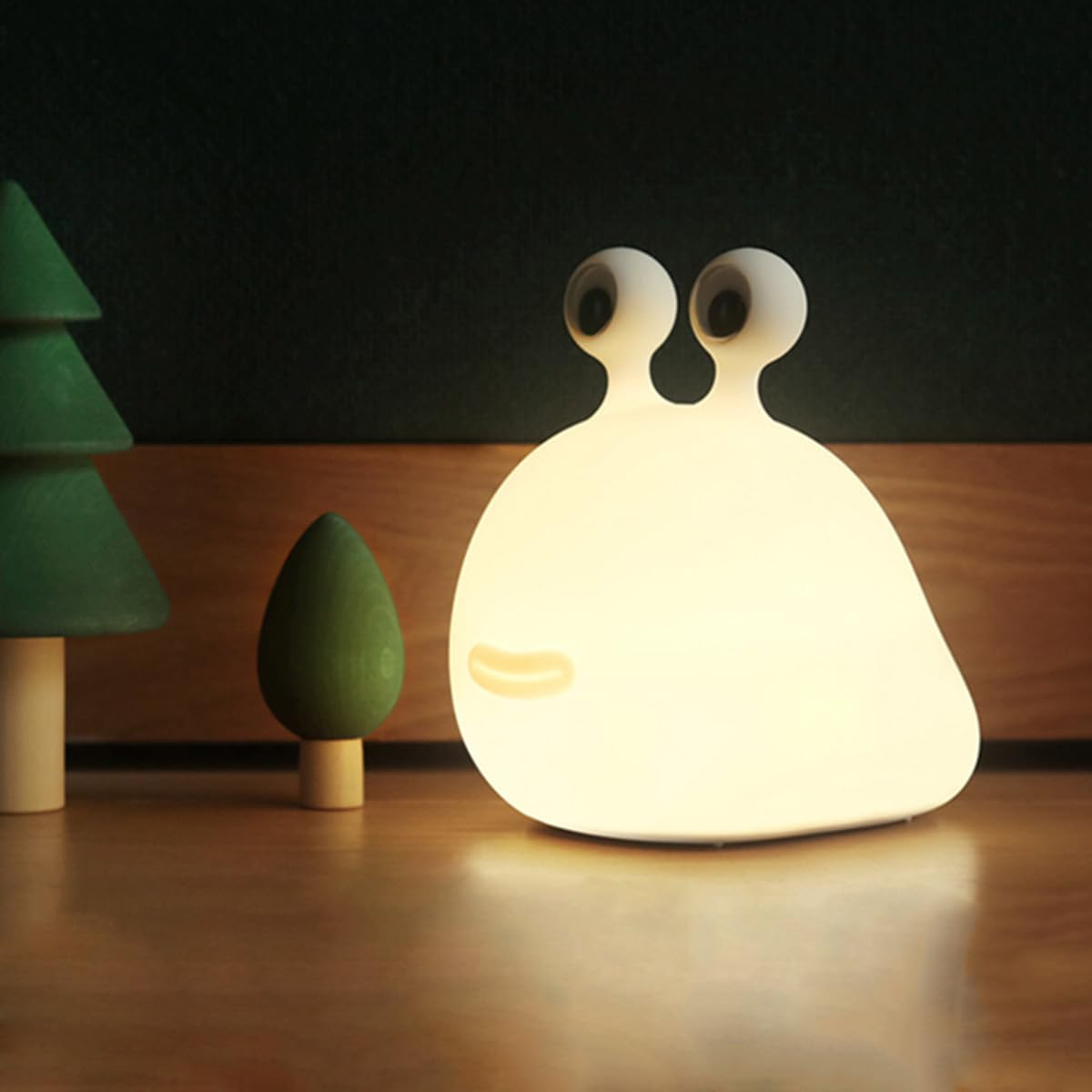 Slug Bug Light, Funny Slug Light, Cute Night Light for Kids, Rechargeable USB Silicone Timing Touch Decorative Table Light image number 2