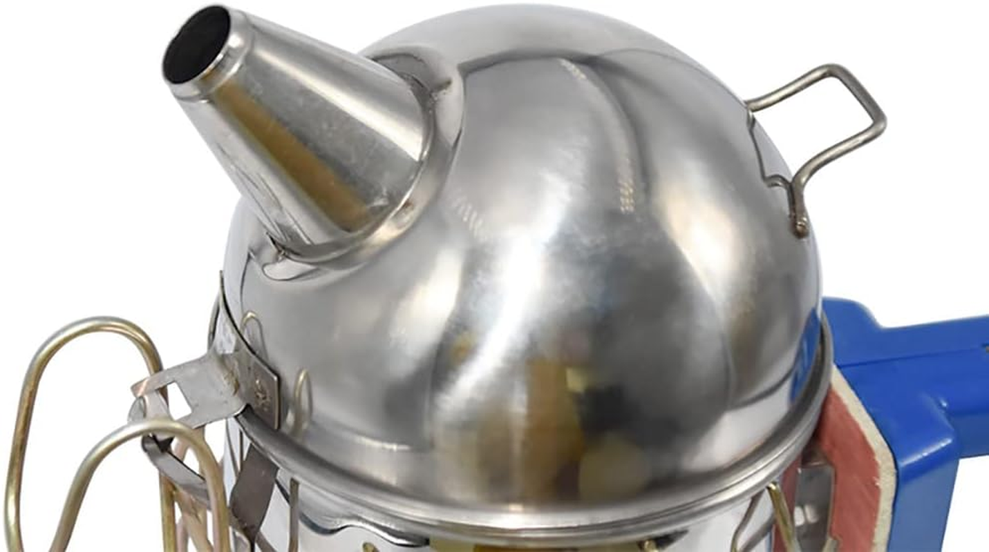 Bee Smoker, Stainless Steel Electric Beehive Smoker with Heat Shield and Mounting Hook, Beekeeping Tool Equipment (Not Come with Batteries) image number 1