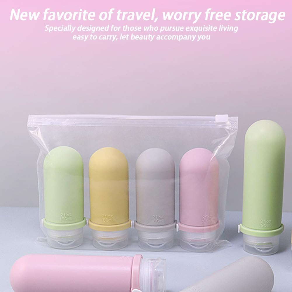 4Pcs Toiletries Liquid Bottle Storage Rack Lotion Travel Shampoo Bottles Body Lotion Conditioner Squeeze Bottles Shampoo Feeding Bottle Set Toiletry Containers for Travel image number 4