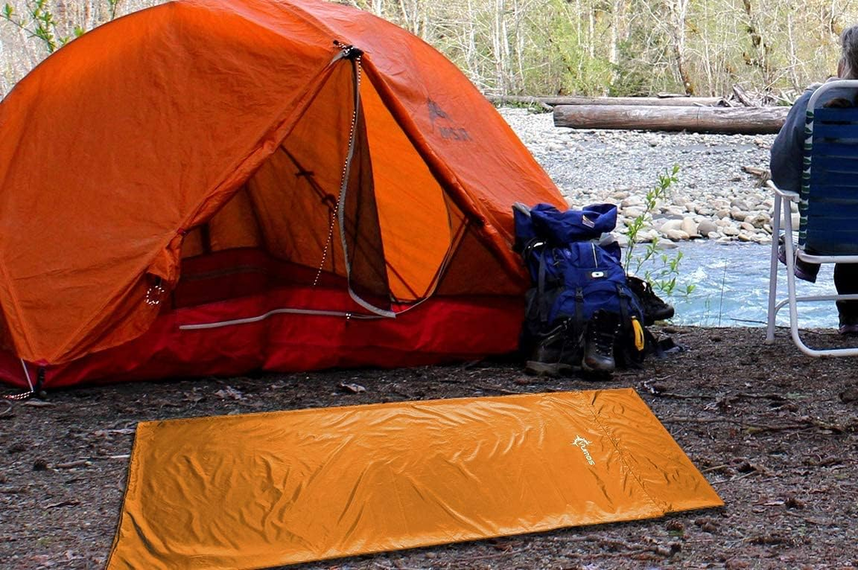 Vumos Sleeping Bag Liner and Camping Sheet - Silk like Material for Travel - Has Full Length Zipper - Black image number 5