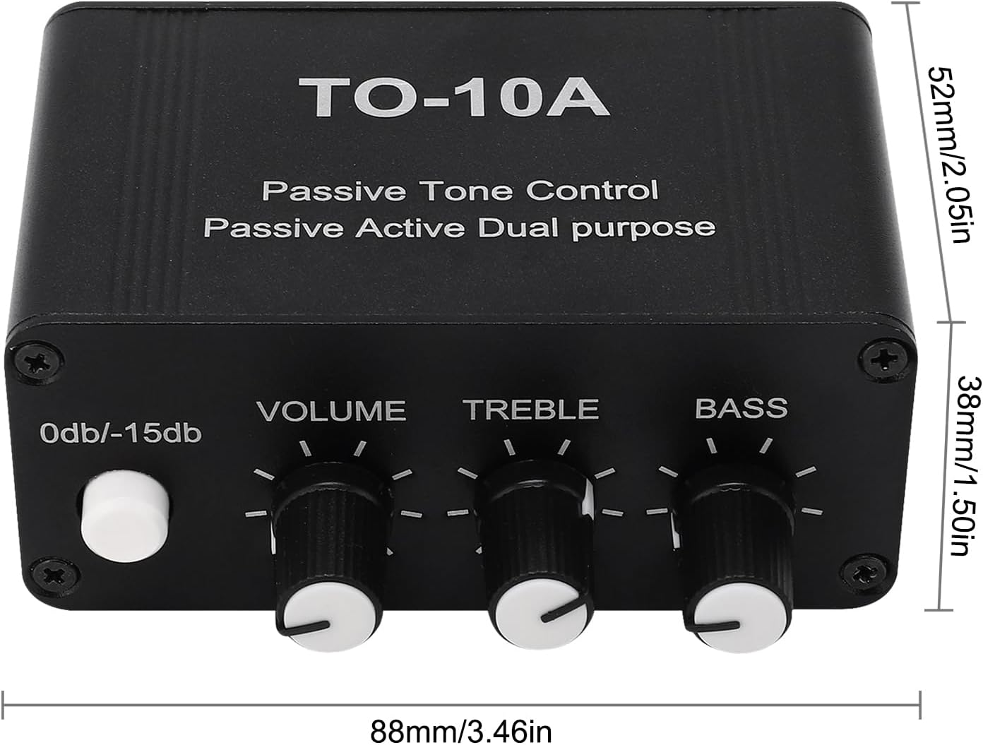 Mini Stereo Audio Preamp, EVTSCAN Mini Stereo Audio Preamp Small Headphone Amplifier NE5532 with 3.5Mm RCA Input Output image number 5