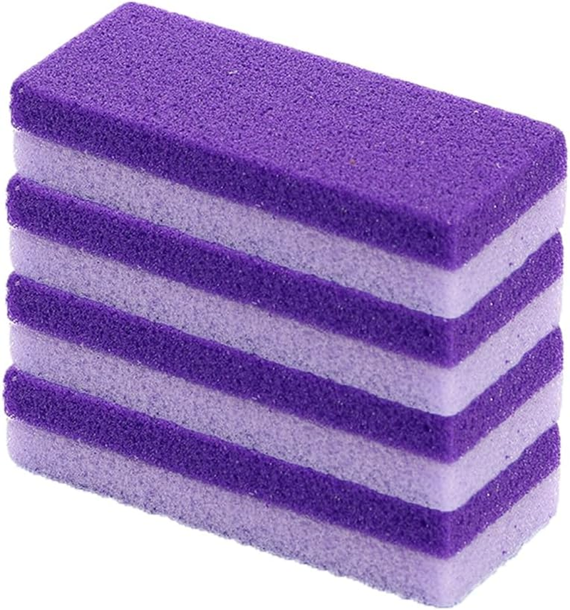 4P Foot Pumice and Scrubber for Feet and Heels Dead Skins, Foot Pumice Stone for Feet Hard Skin Callus Remover and Scrubber (Purple)